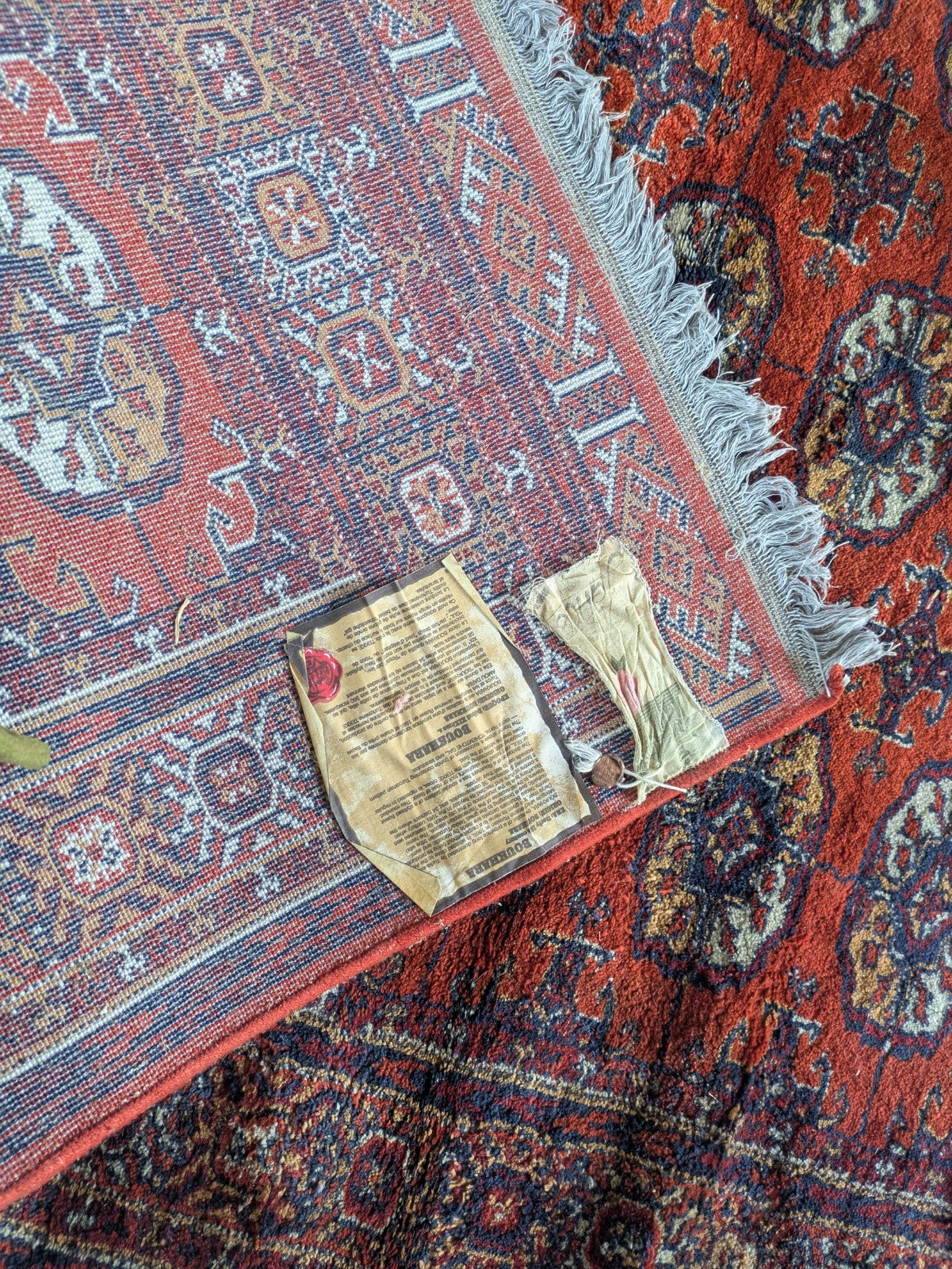 Quality Vintage Bokhara Hand Woven Silk Hanging Jahore Rug 132.5x 178cm Carpet 