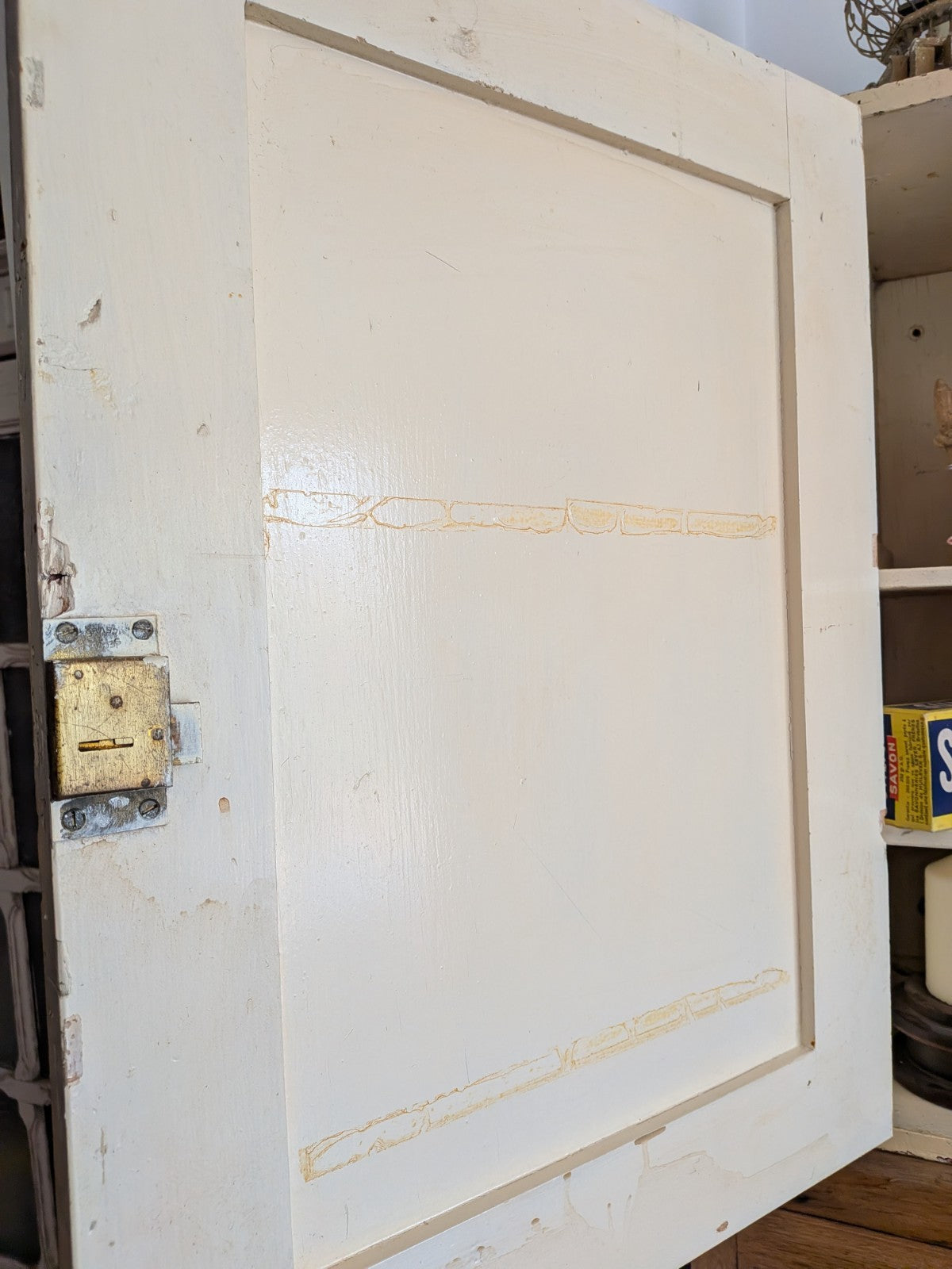 Vintage First Aid Medicine Cabinet Bathroom Wood Medical Prop Cupboard Sections