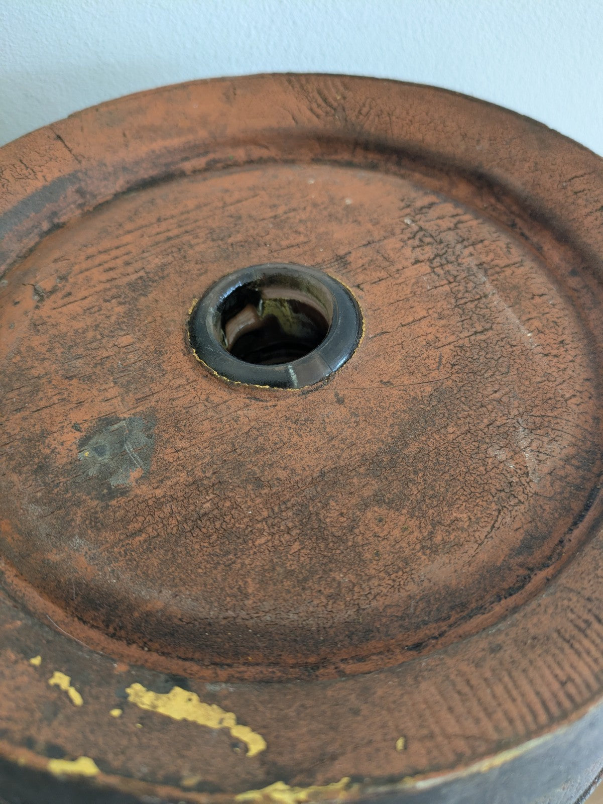 Resin Primitive Whiskey/Water Barrel Keg Man-Cave Brewiana Vintage Mini Painted