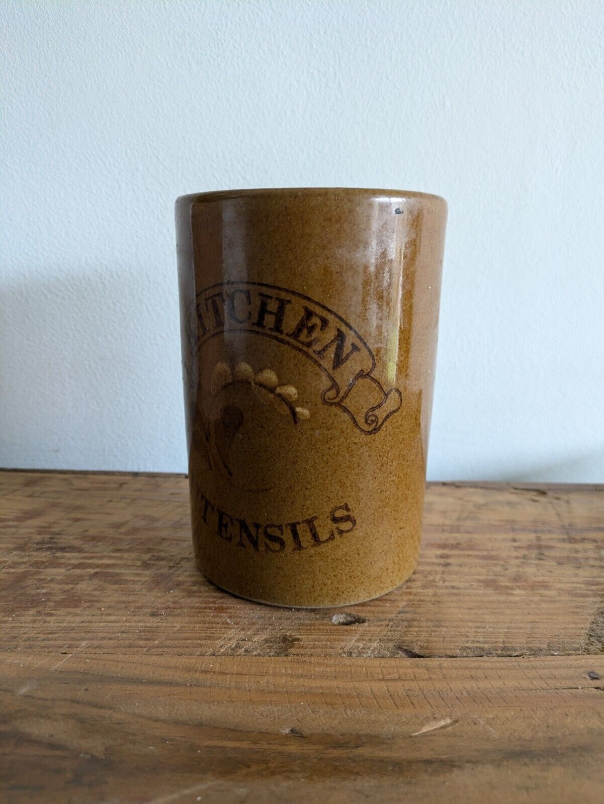 VTG stonewear kitchen utensils jar pot pearsons of chesterfield rustic 1970s Vgc