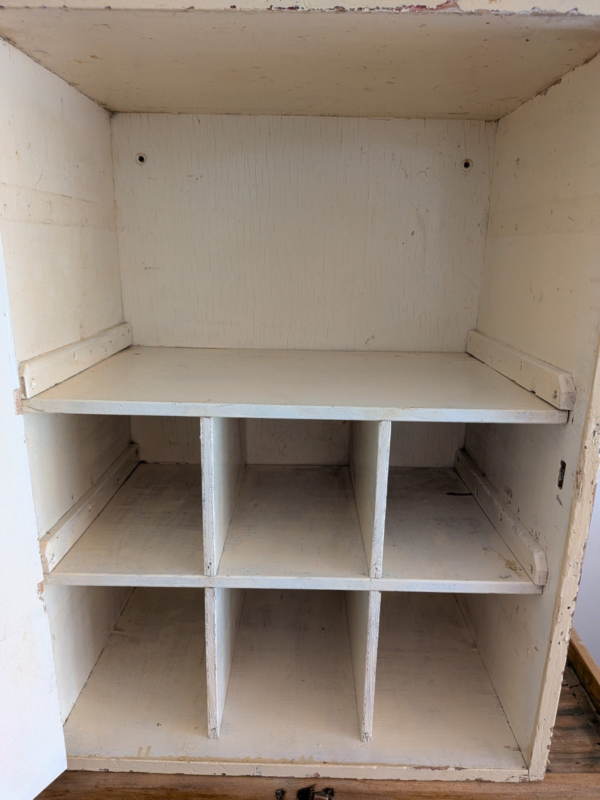 Vintage First Aid Medicine Cabinet Bathroom Wood Medical Prop Cupboard Sections