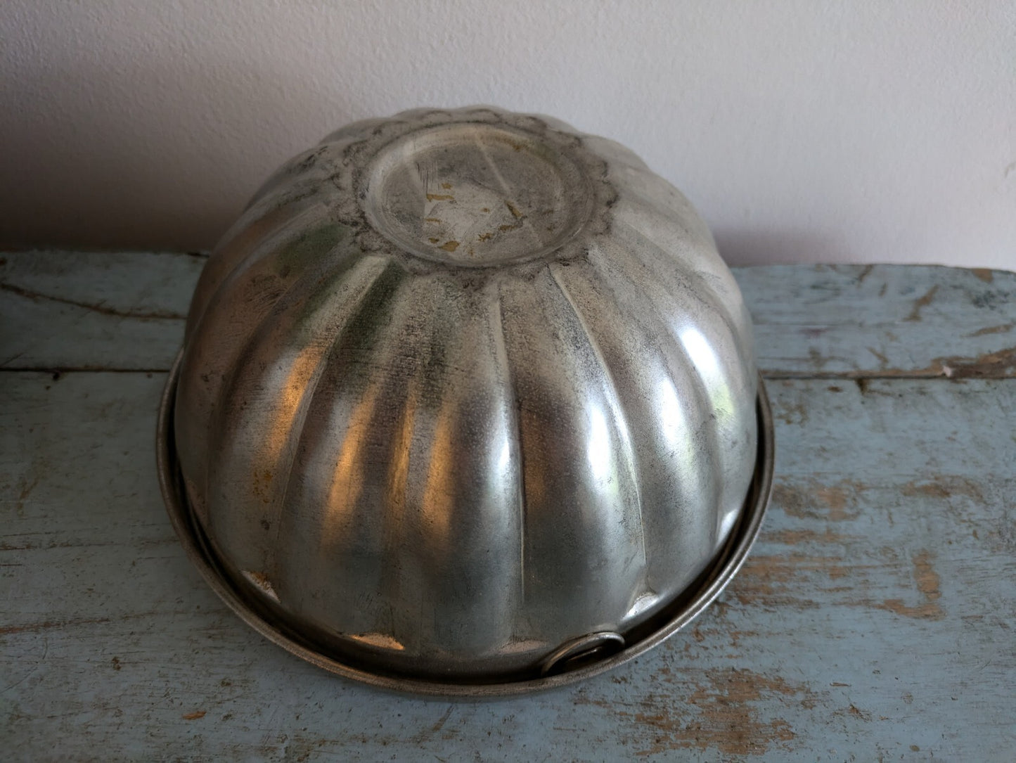 Vintage Bundt Cake Pan Aluminum Mold Jelly Baking Prop Lid Original Kitchen Vgc
