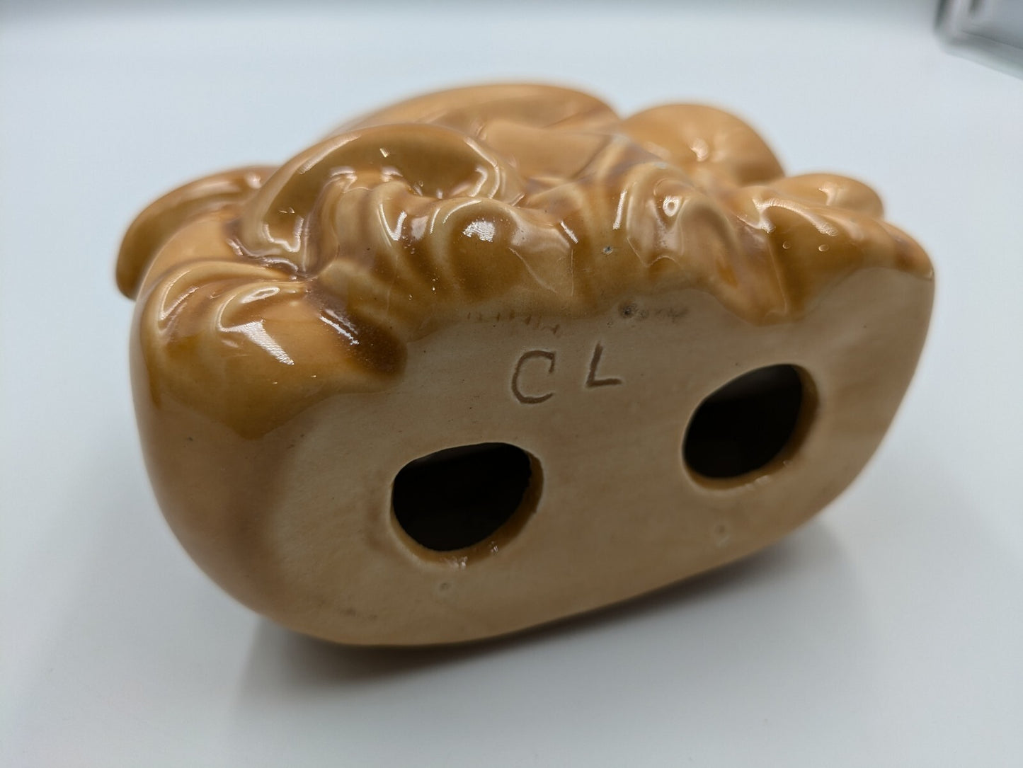 Vintage MCM Arnels Mushroom Ceramic Napkin Holder 1970s retro Kitsch Letter Prop