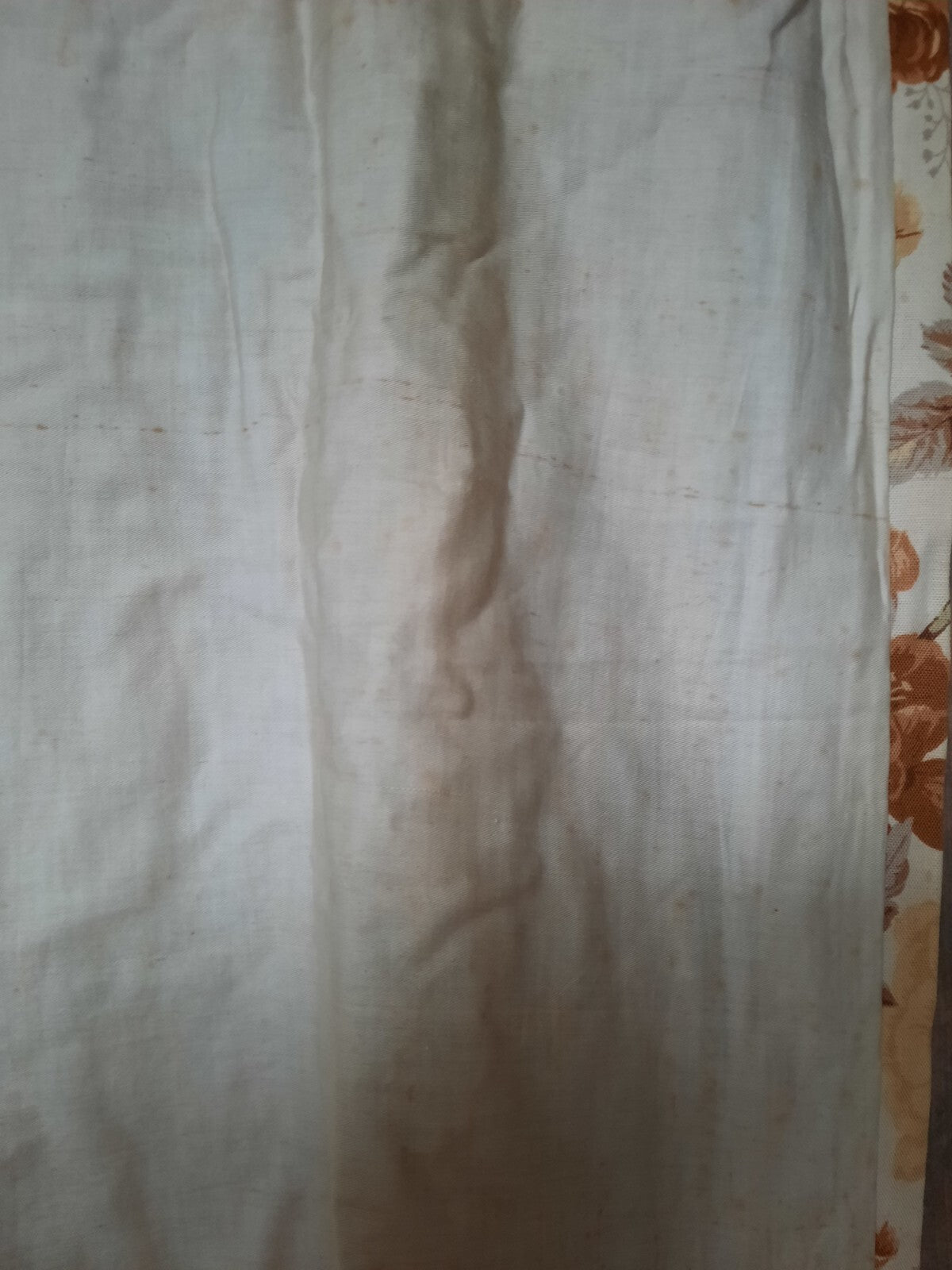 Vintage SANDERSON yellow rose Floral Curtains Shabby Chic W102cm D110cm fabric