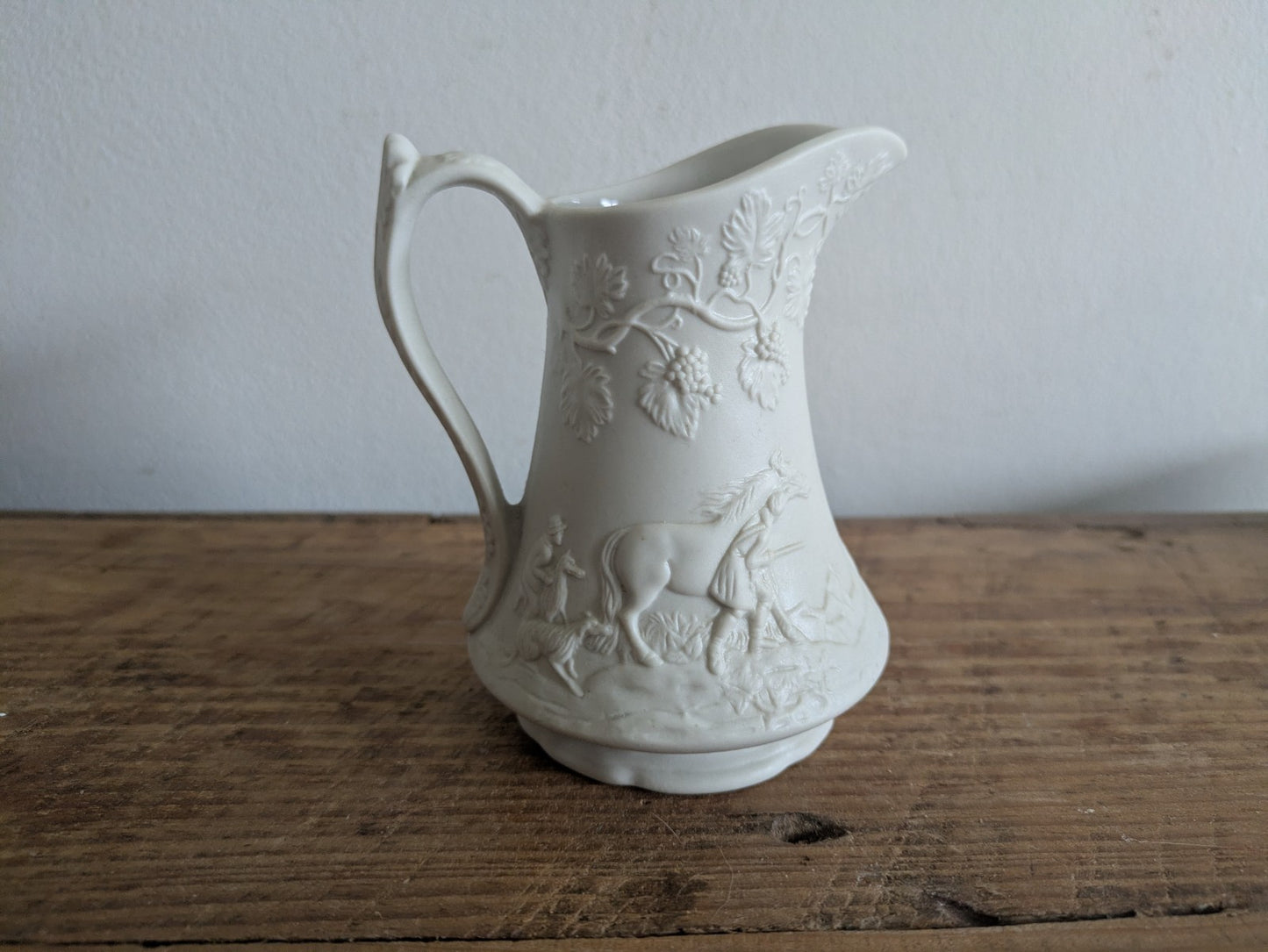 Classic Vintage White Portmeirion Parian Jug Small Creamer Milk Prop Porcelain 