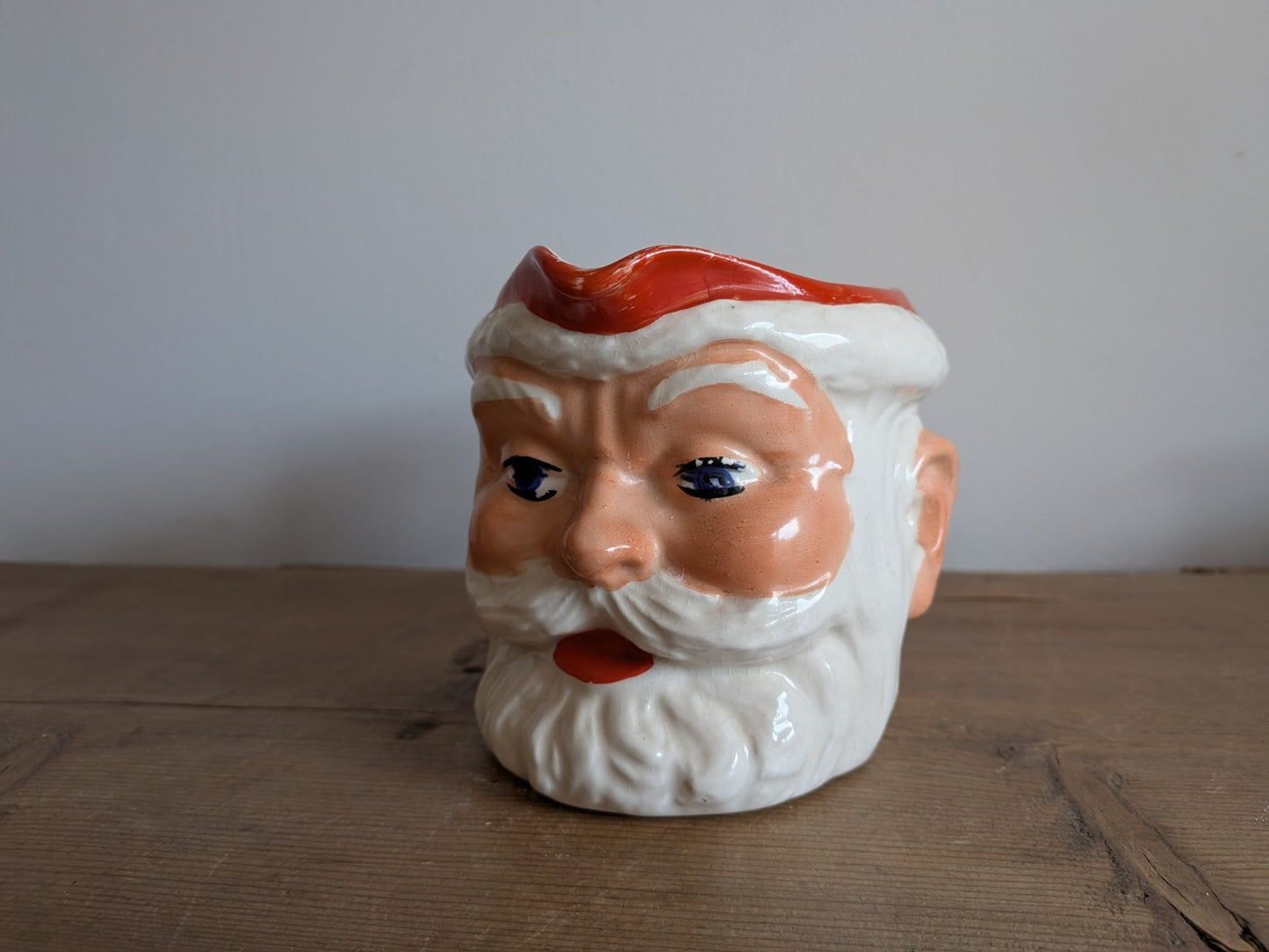 Vintage c.1950s Birds Custard Jug Father Christmas Jug Pitcher Serving Retro Old