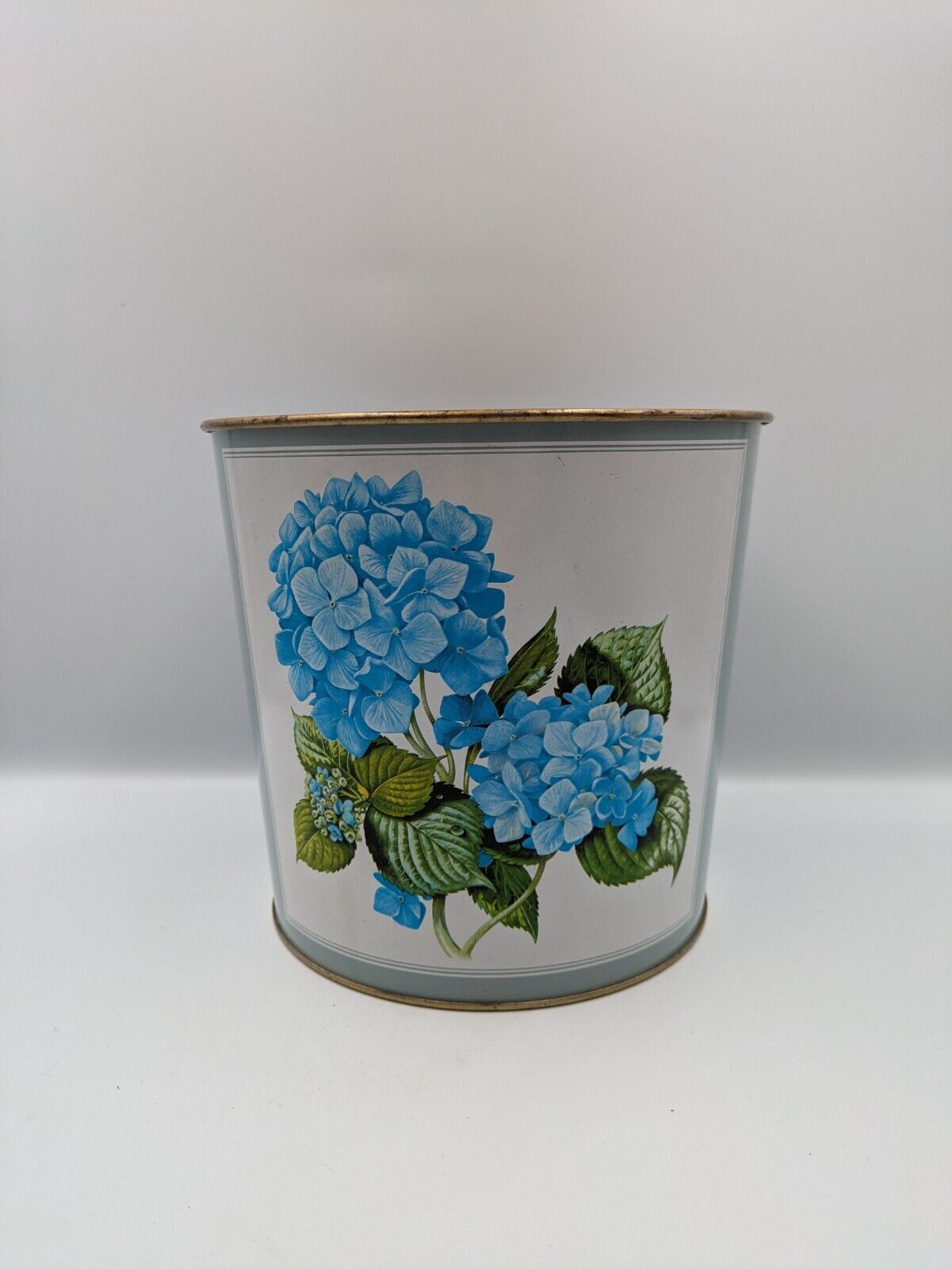 Vintage Worcester ware Floral Hydrangea bin collectable prop set TV Metal Retro