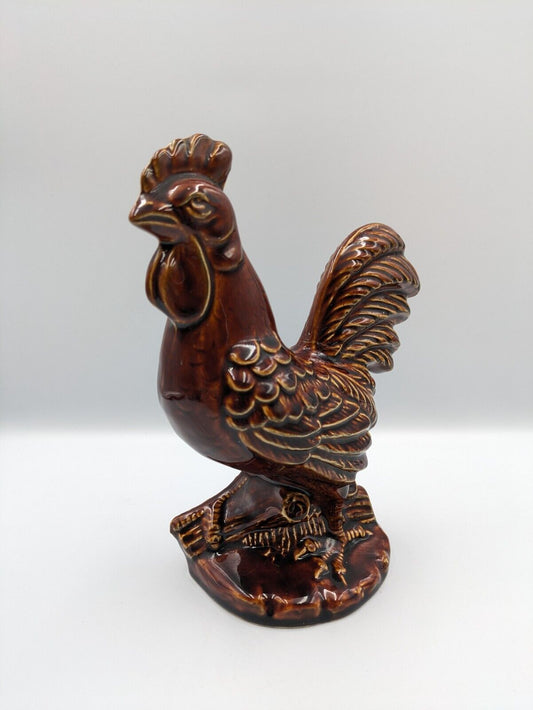 Dartmouth England Ceramic Pottery Vintage retro Brown Chicken Cockerel Rooster
