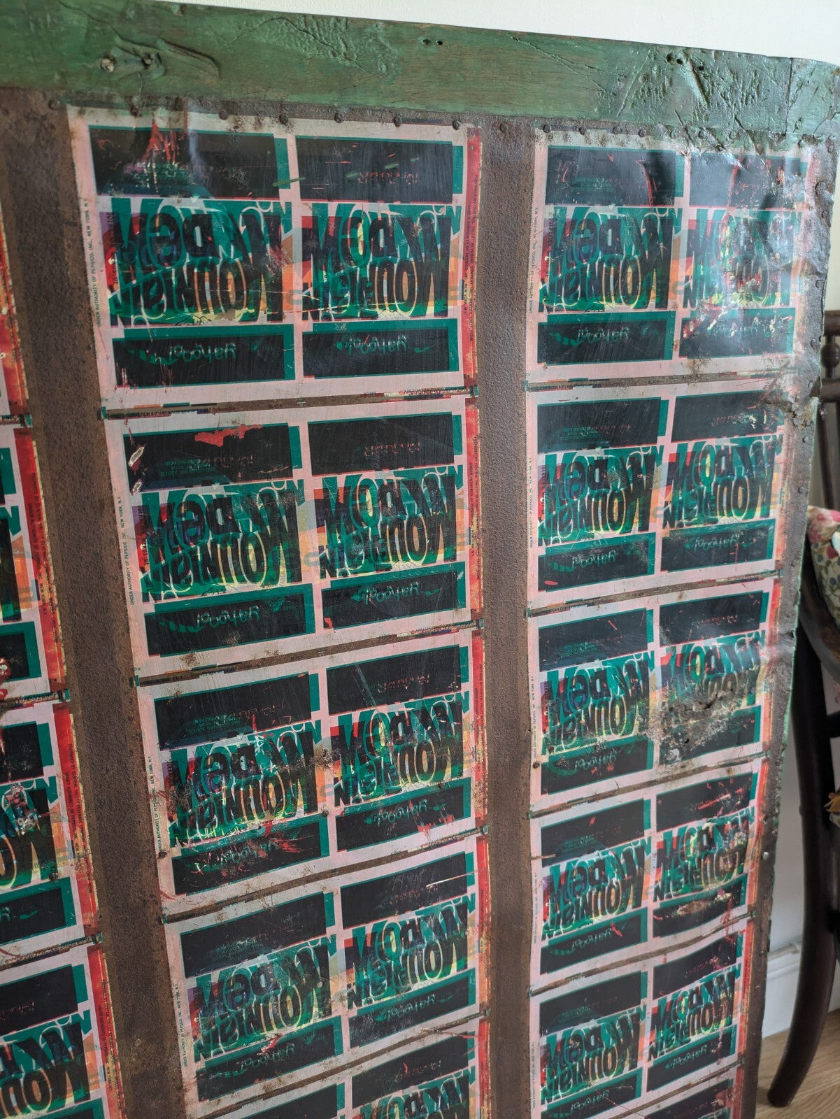 Restored Antique Vintage Indian Cabinet Cupboard Painted Glazed Reclaimed Green