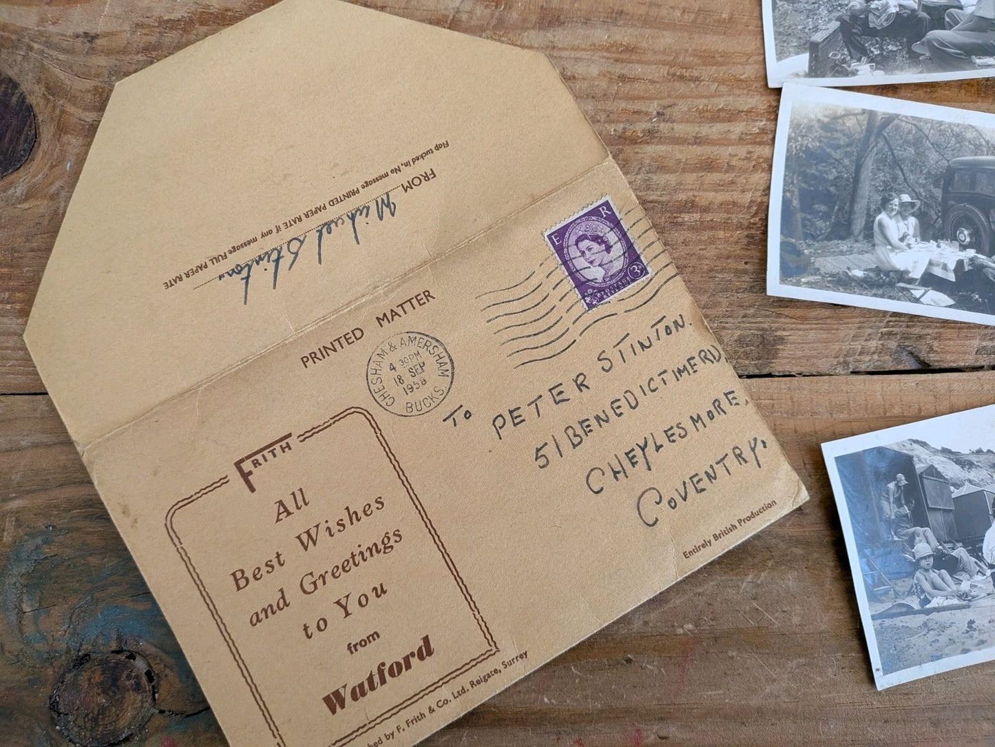 Vintage Photographs Ephemera Postcard Lot Watford Family Holiday Photos Vgc Old