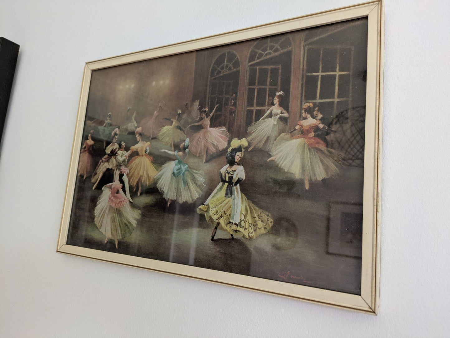 Carlotta Edwards Vilia Vintage 1950s Retro Ballet Stage Ballerina Giselle Print