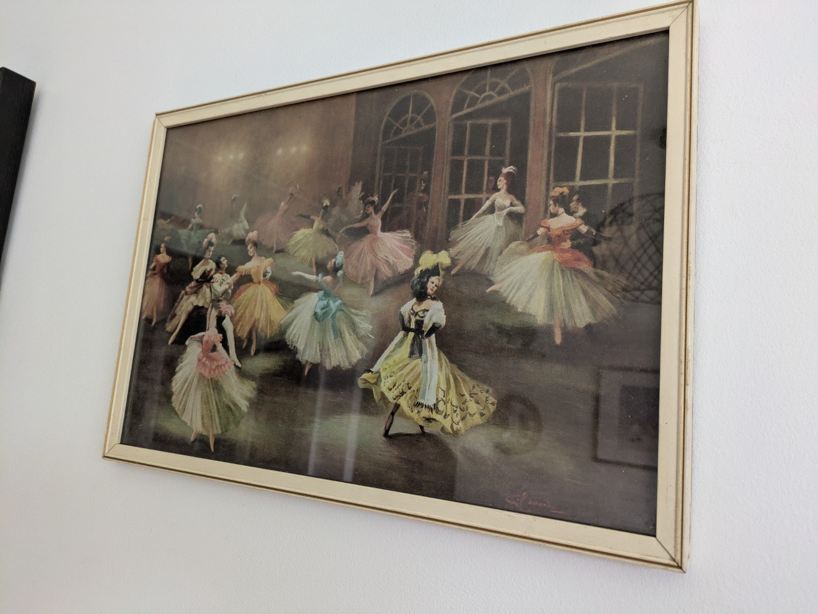 Carlotta Edwards Vilia Vintage 1950s Retro Ballet Stage Ballerina Giselle Print