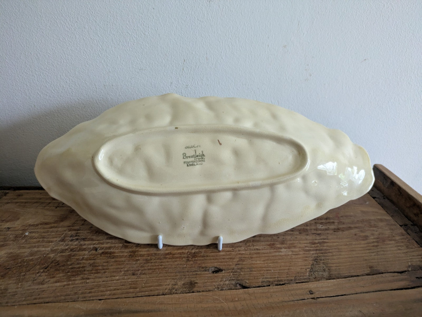 Brentleigh Ware Oval Serving Dish Beech Floral Art Deco Bowl Plate Serving Vtg 