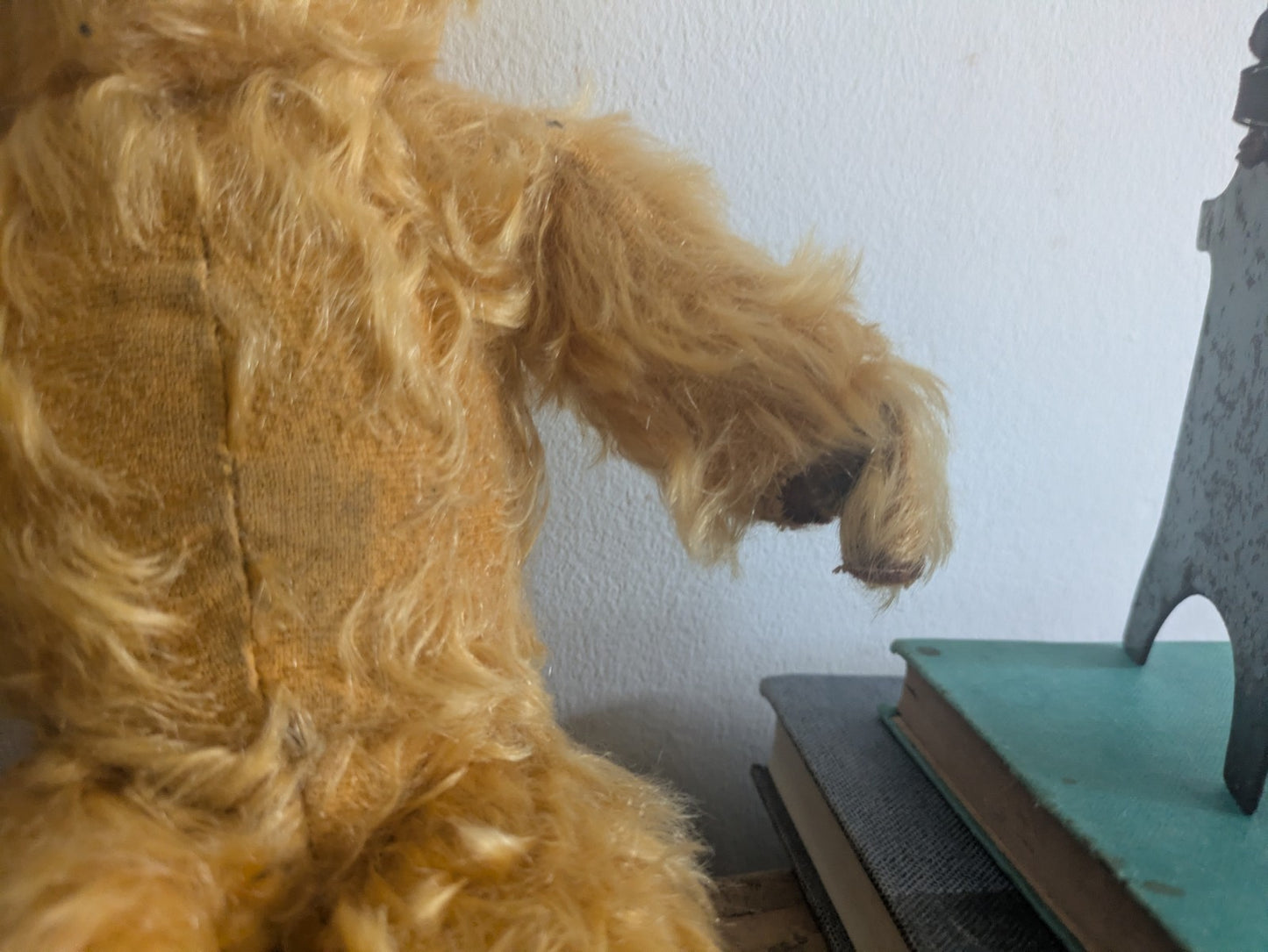 Antique Vintage 1930s Chad Valley English Golden Mohair Teddy Bear 30cm Tlc Old