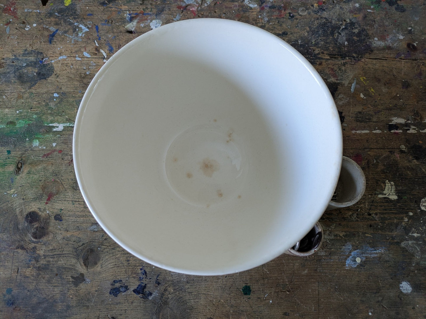 Antique Ironstone Pudding Bowl Kitchenalia Farmhouse Kitchen Pudding VTG Mixing