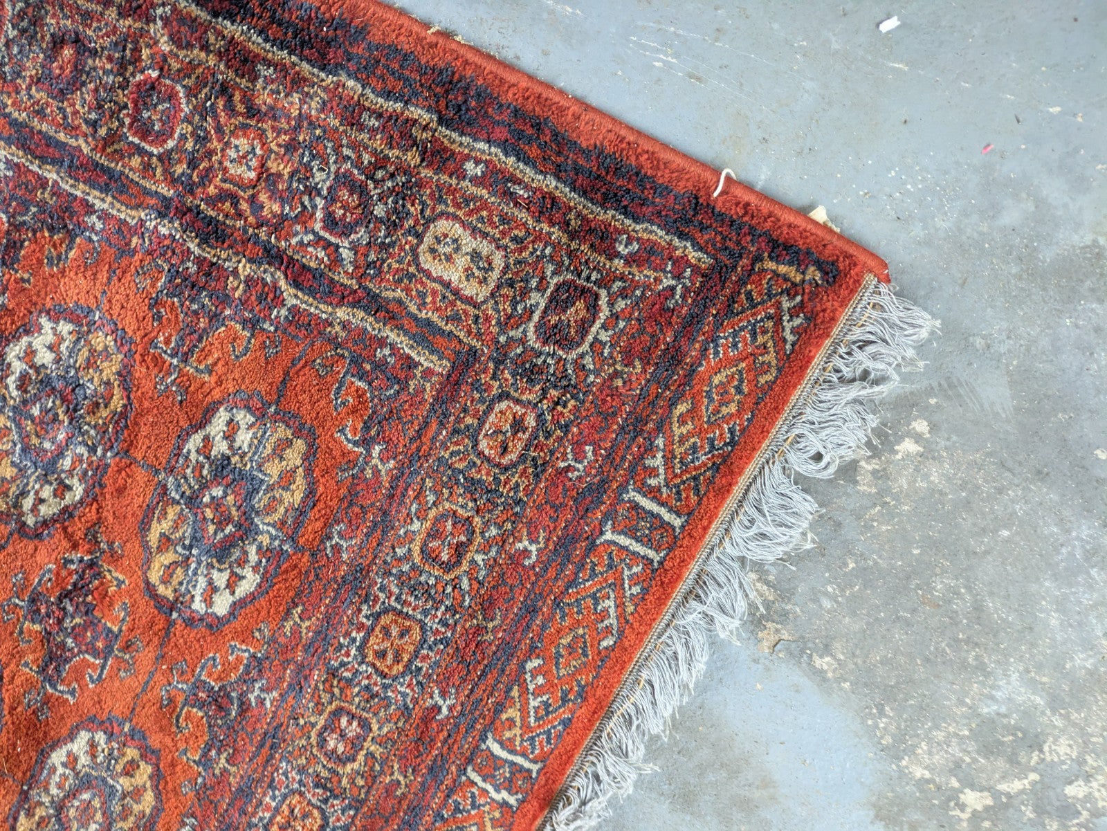Quality Vintage Bokhara Hand Woven Silk Hanging Jahore Rug 132.5x 178cm Carpet 