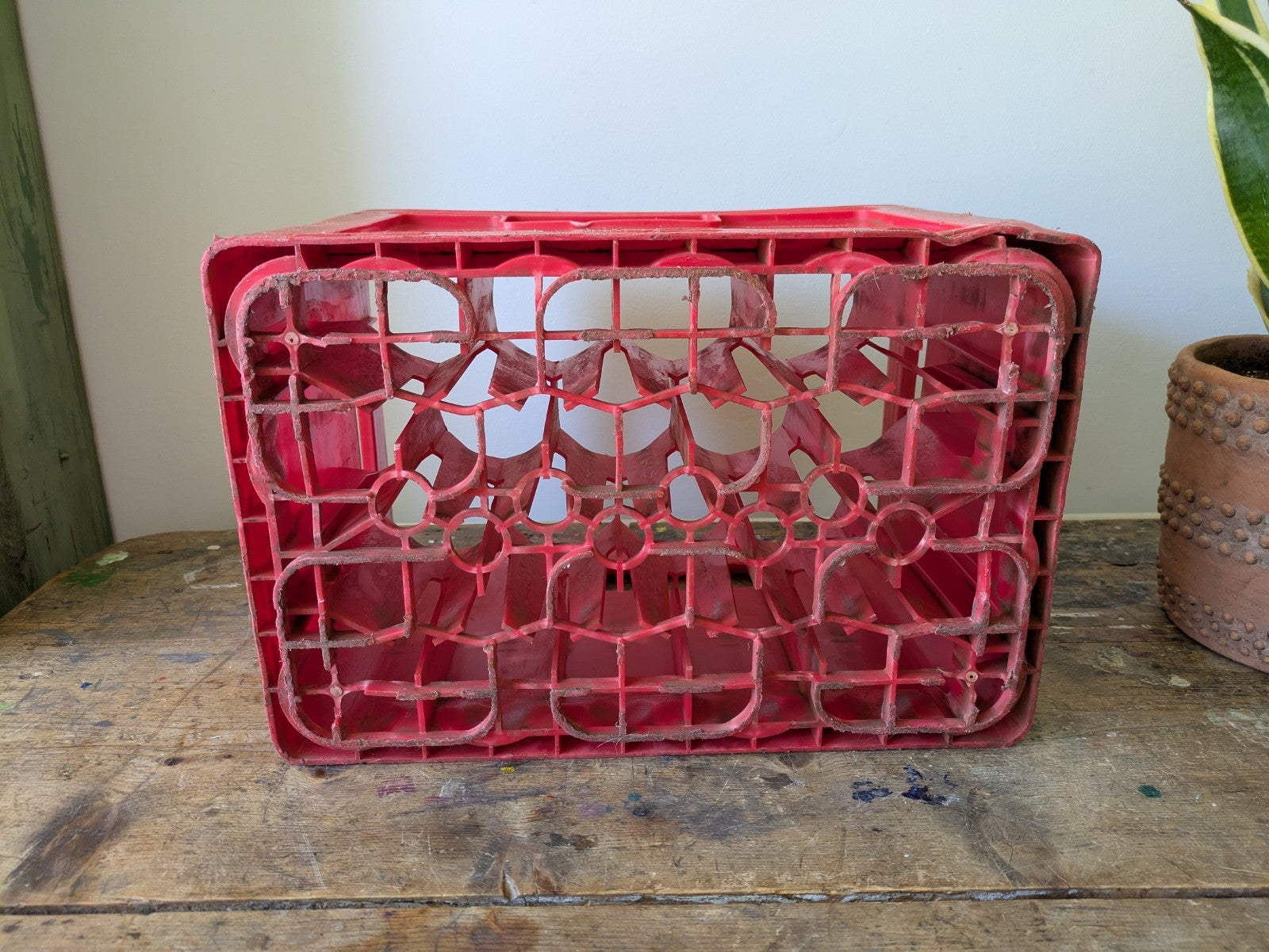 VINTAGE RED COCA - COLA CRATE 20 BOTTLE CRATE DRINKS CARRIER ADVERTISING BOX!!