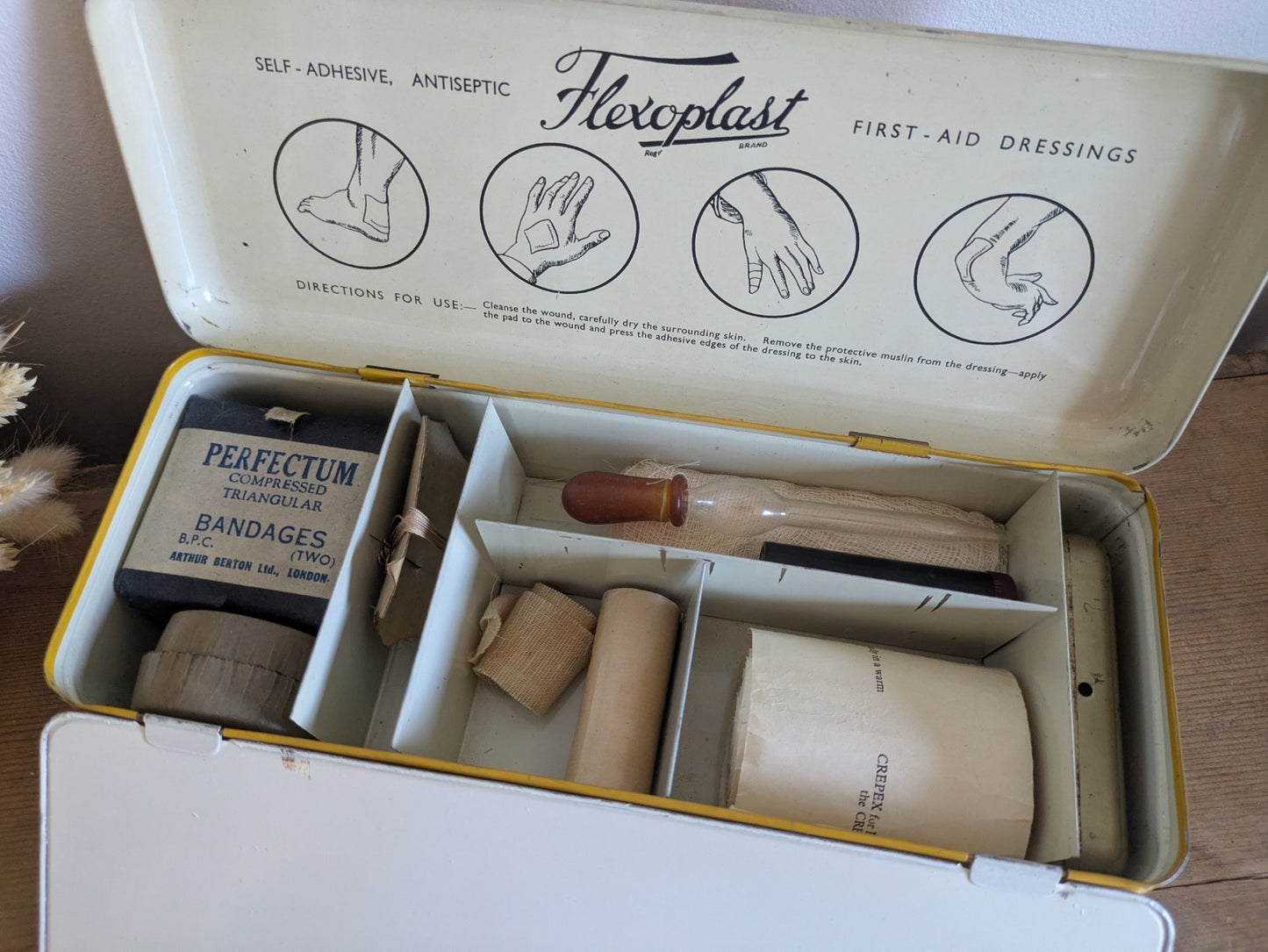 Vintage Flexoplast Doctors Set 1950s With Contents Mid Century Original Prop Vgc