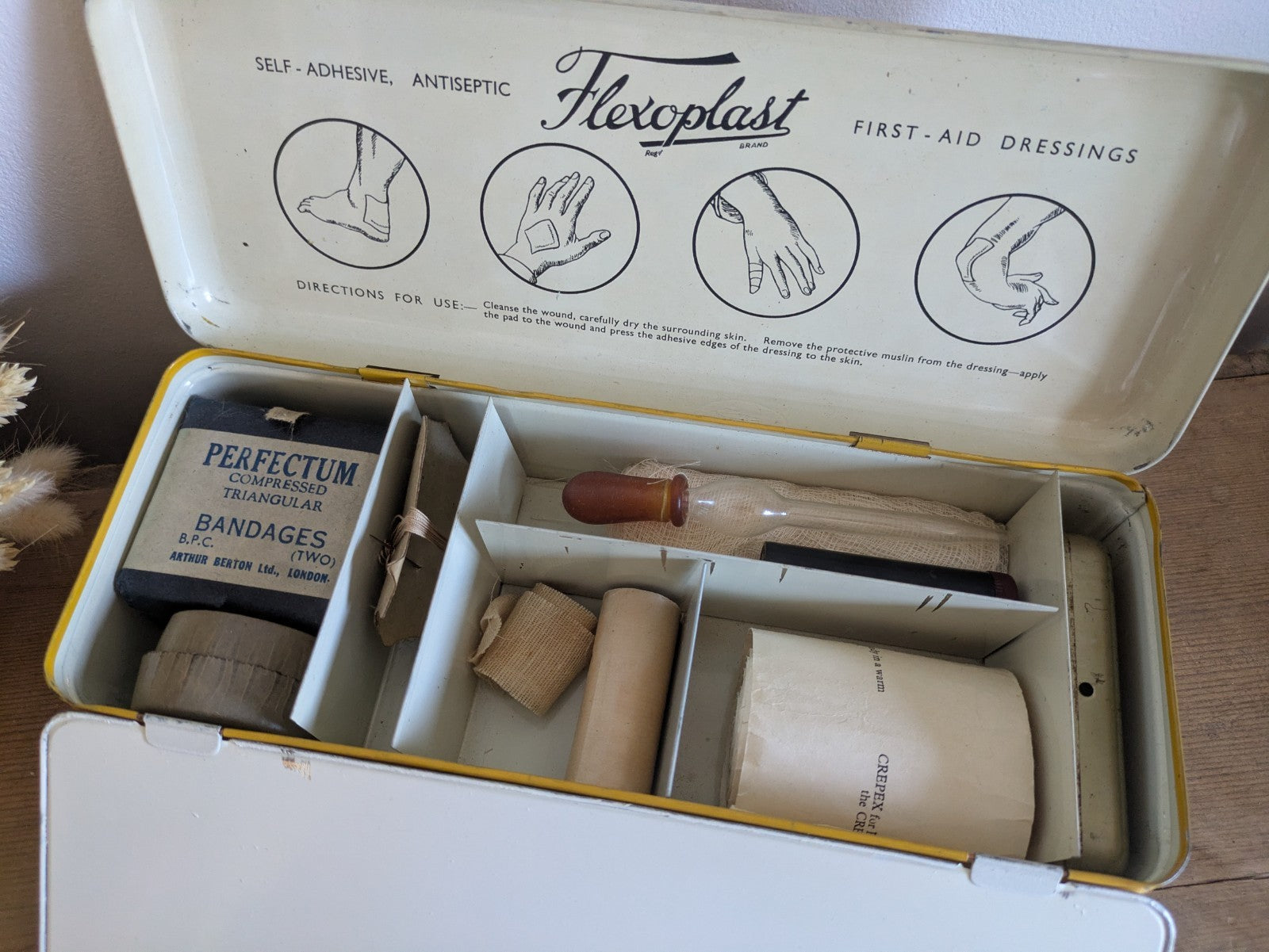 Vintage Flexoplast Doctors Set 1950s With Contents Mid Century Original Prop Vgc