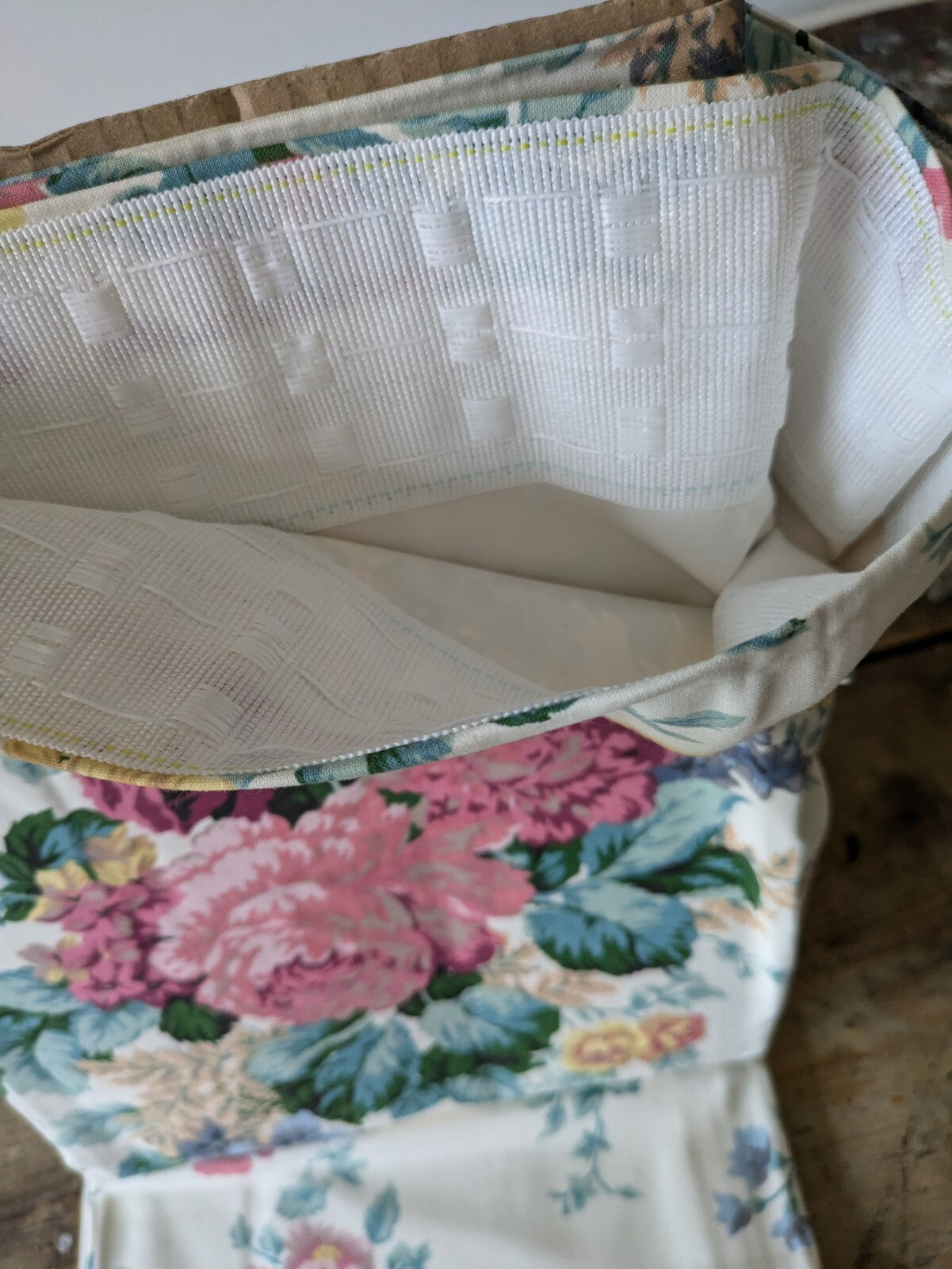 Pair Of Dreams 'n' Drapes Curtains New Each 90" W x 72" D Cabbage Rose Floral