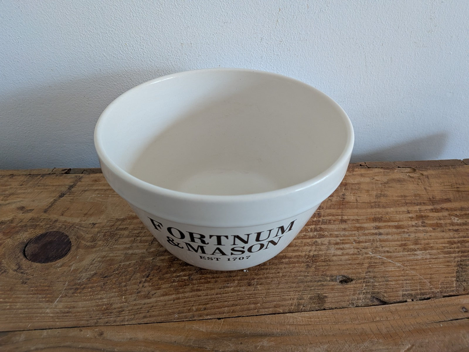 FORTNUM AND MASON Small Figgy Pudding Basin Mixing Baking Vtg Style Vgc Stonewar