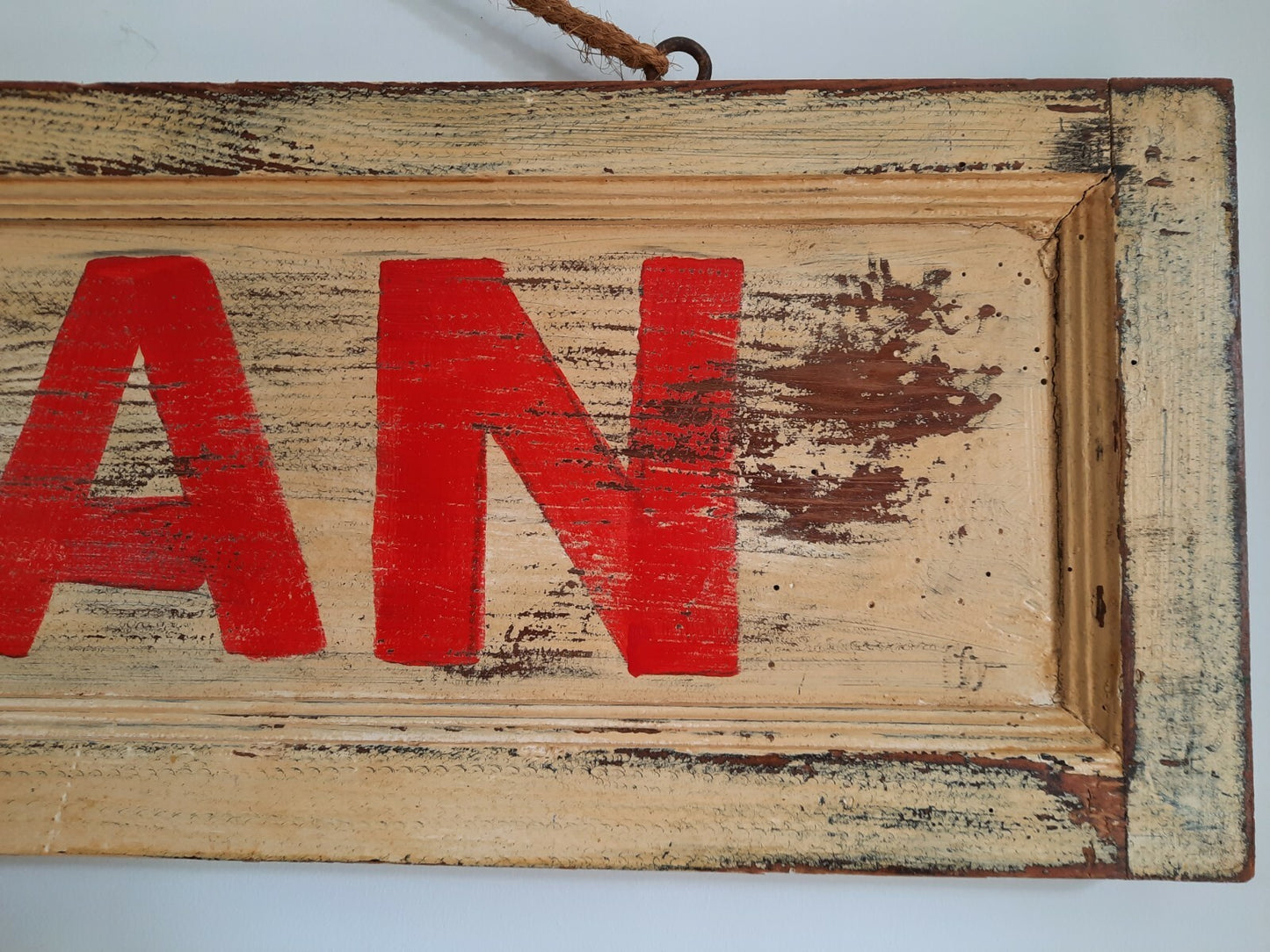 Vintage style Wooden Sign BOHEMIAN Hand Painted Wall Hanging 115cm CARNIVAL BIG