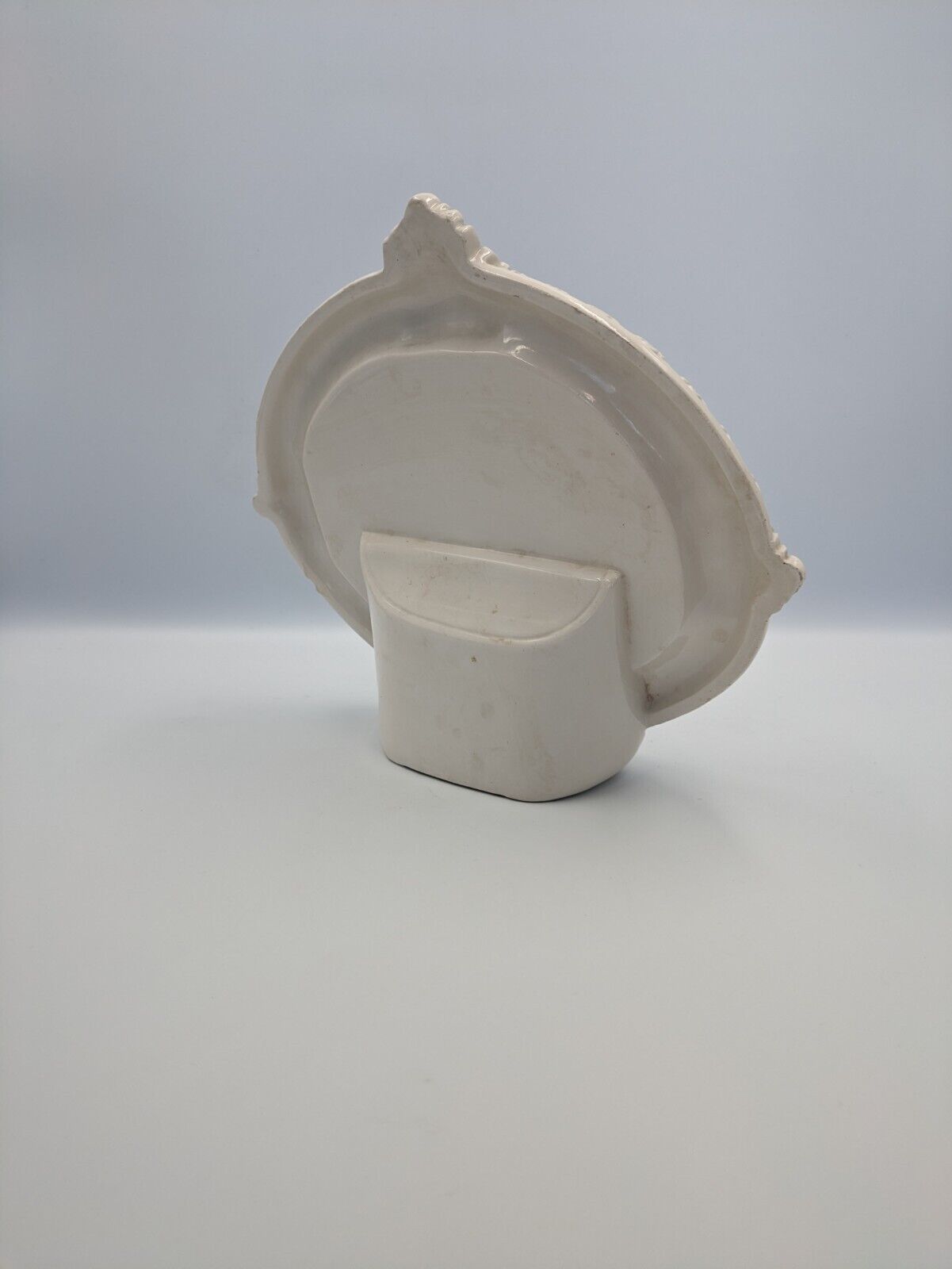 Rare Rita Dal Pra Oval Vase White Vintage Italy Mano R Eredi Nove Vicenza White