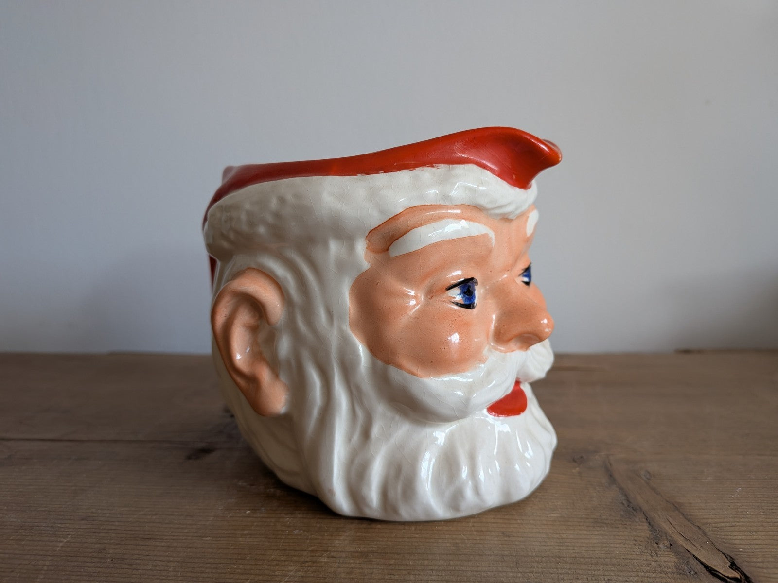 Vintage c.1950s Birds Custard Jug Father Christmas Jug Pitcher Serving Retro Old