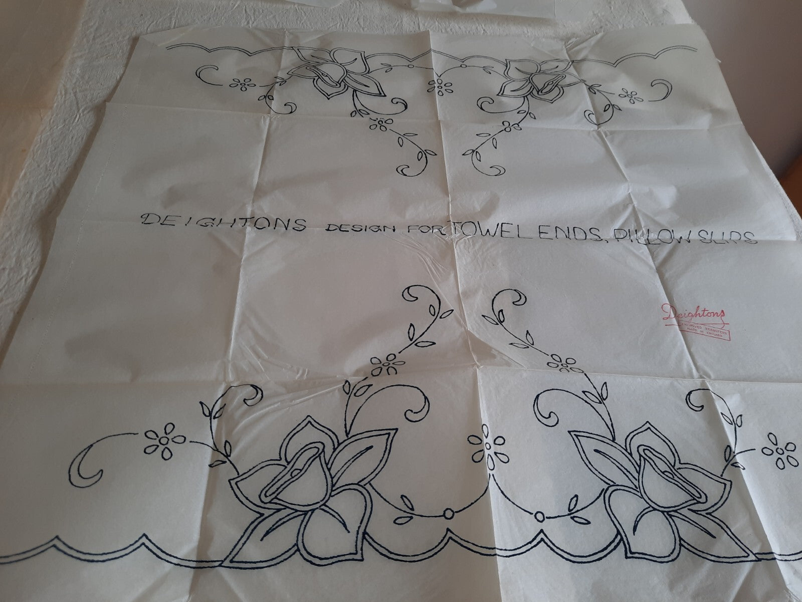 Embroidery Cross Stitch Transfer Patterns Needlecraft Lot Bndle Antique Vtg 30s
