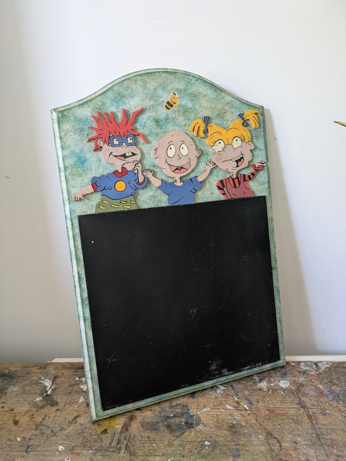 Vintage Rugrats Chalk Board Child's Writing Board Novelty Retro Nostalgic 90s 