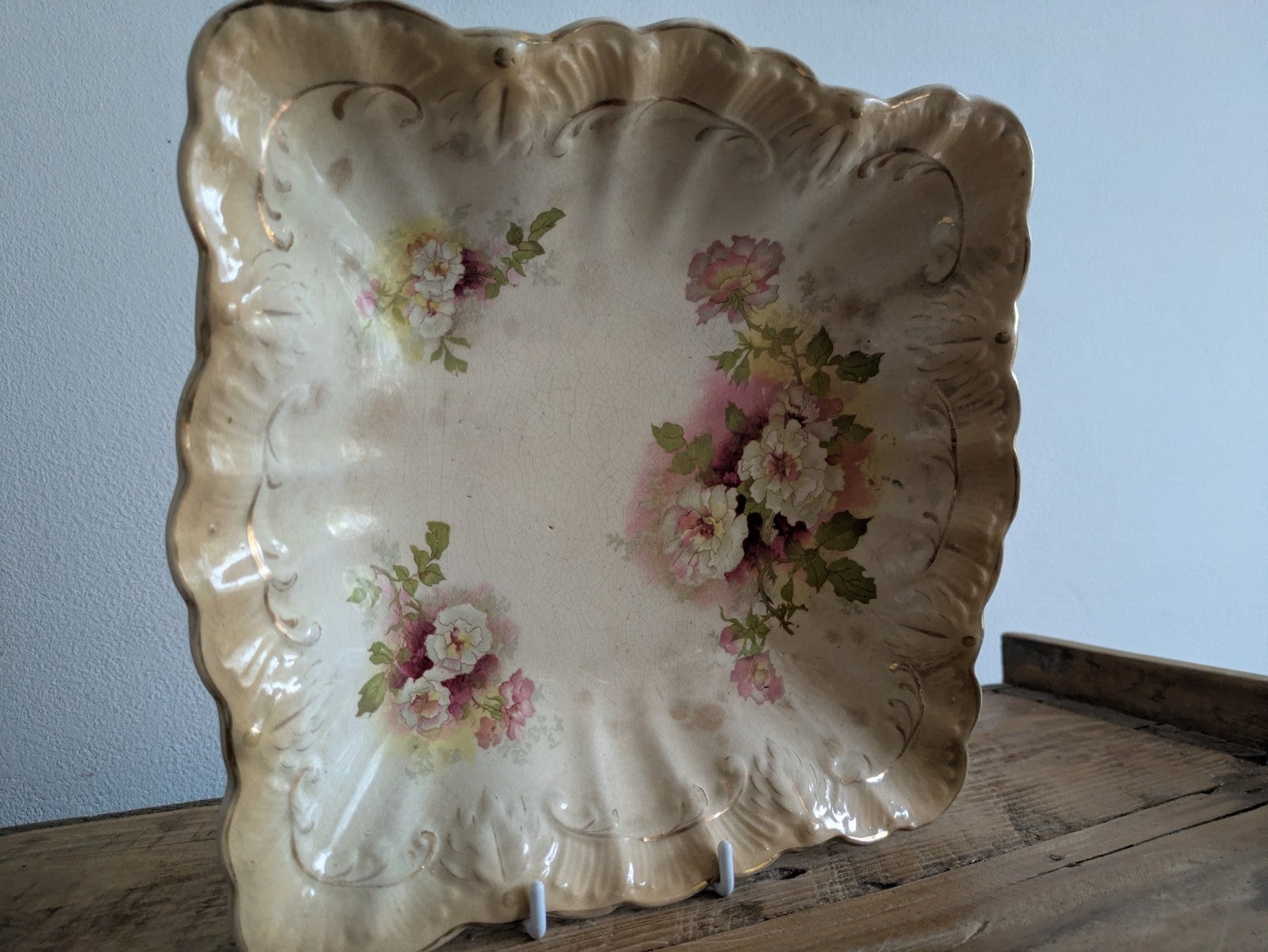 Antique Royal Edward Ware C & S Ltd  G & S Ltd Bowl Dish Plate Fluted Vintage 
