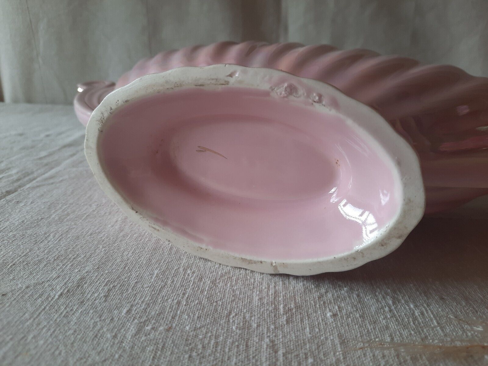 Rare Sadler Majestic Pink Lustre Ware Gondola Vase England 1930s Vintage Deco 