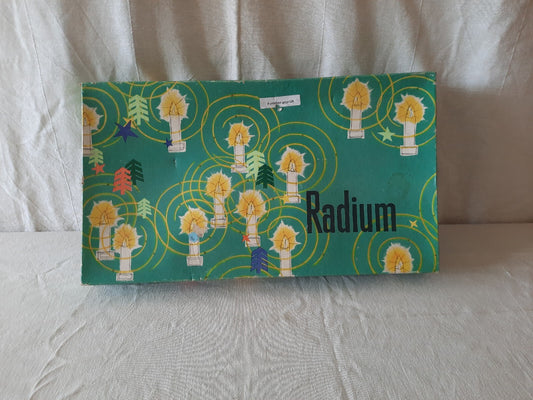 RARE VINTAGE RADIUM GERMAN FAIRY CANDLE XMAS CHRISTMAS TREE LIGHTS ORIGINAL BOX