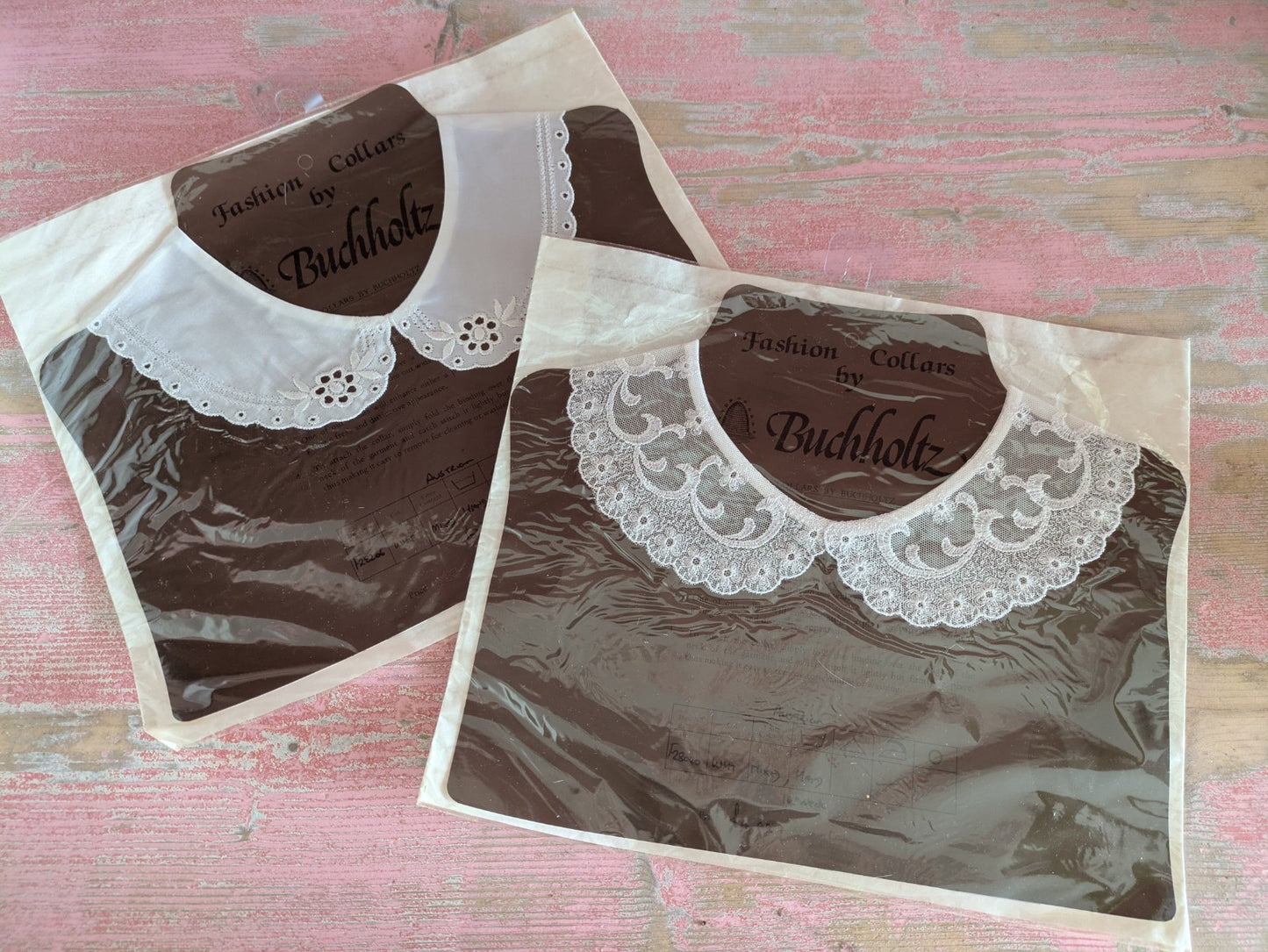 2x Vintage Fashion Peter Pan White Colour Lace Collar 100% Cotton Bnwt Buchholtz