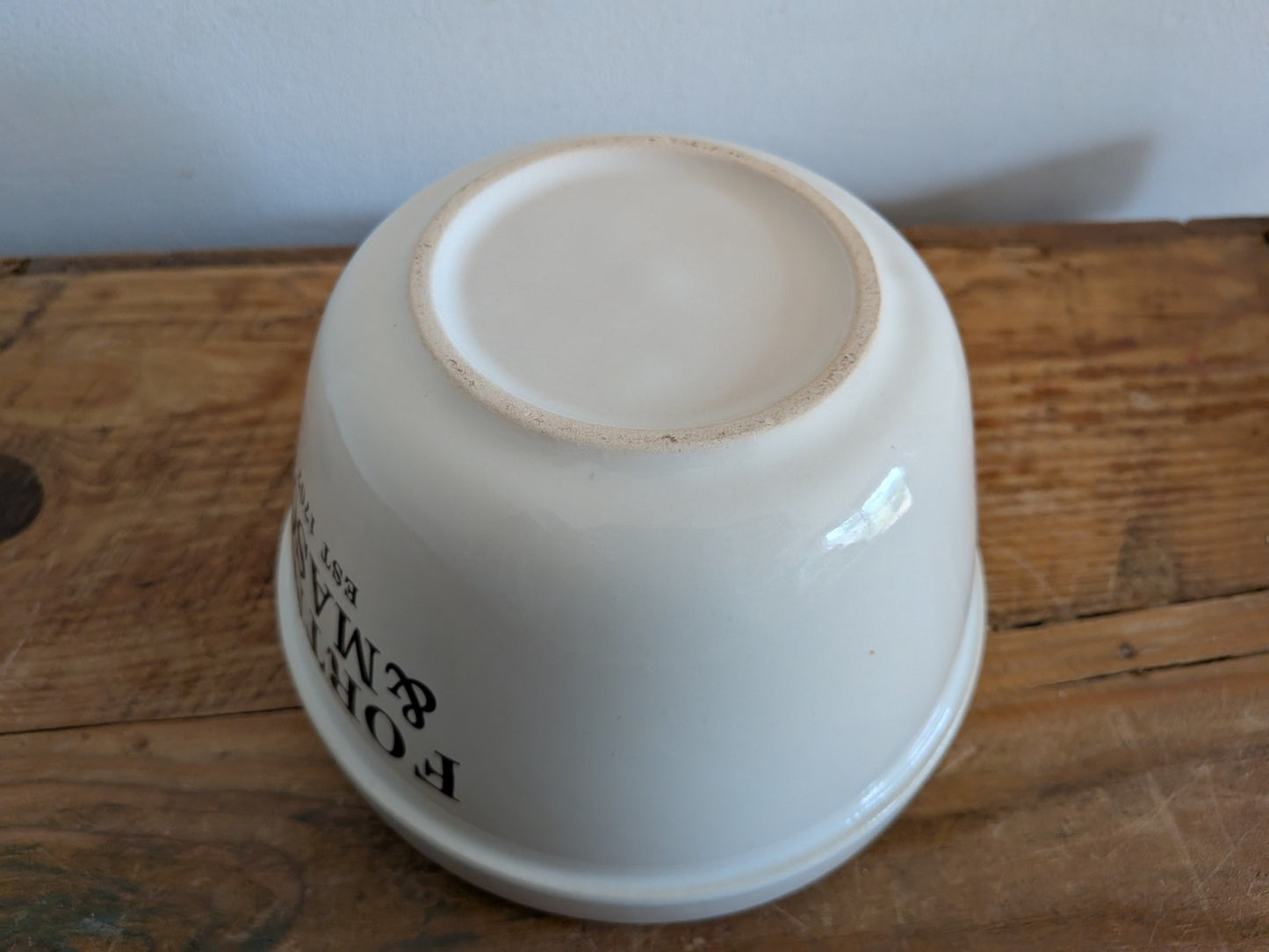FORTNUM AND MASON Small Figgy Pudding Basin Mixing Baking Vtg Style Vgc Stonewar