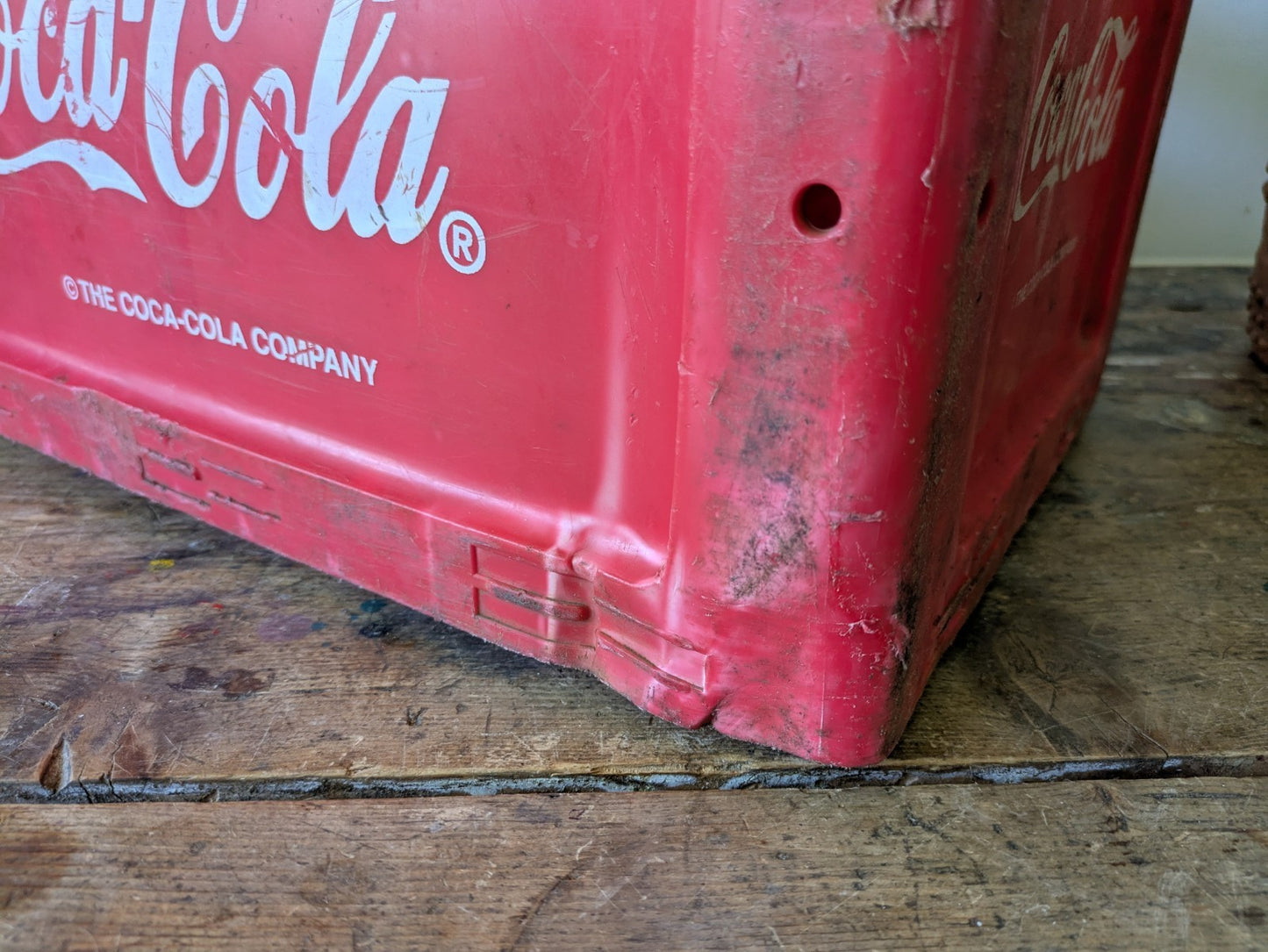 VINTAGE RED COCA - COLA CRATE 20 BOTTLE CRATE DRINKS CARRIER ADVERTISING BOX!!