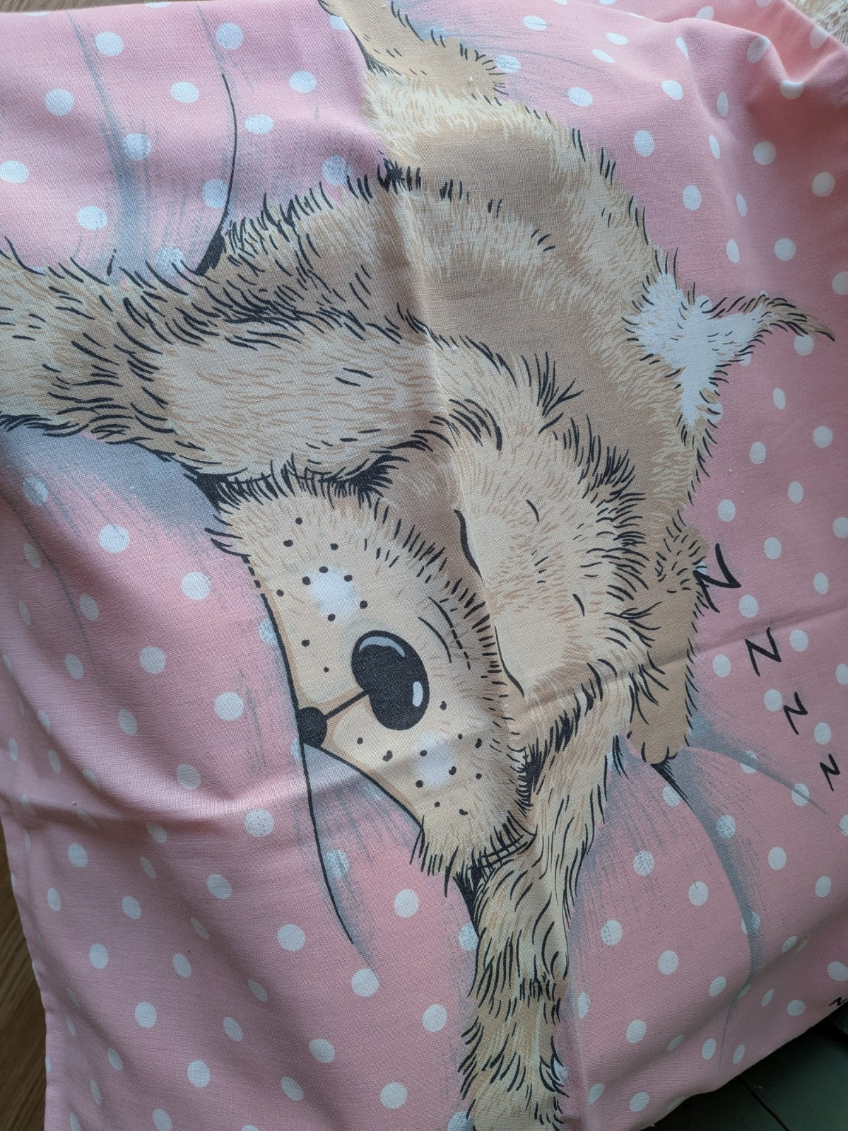 Snatch Dog Duvet Cover Pillowcase Vintage 90s Sue Hall Spots Fabric Set Sheet
