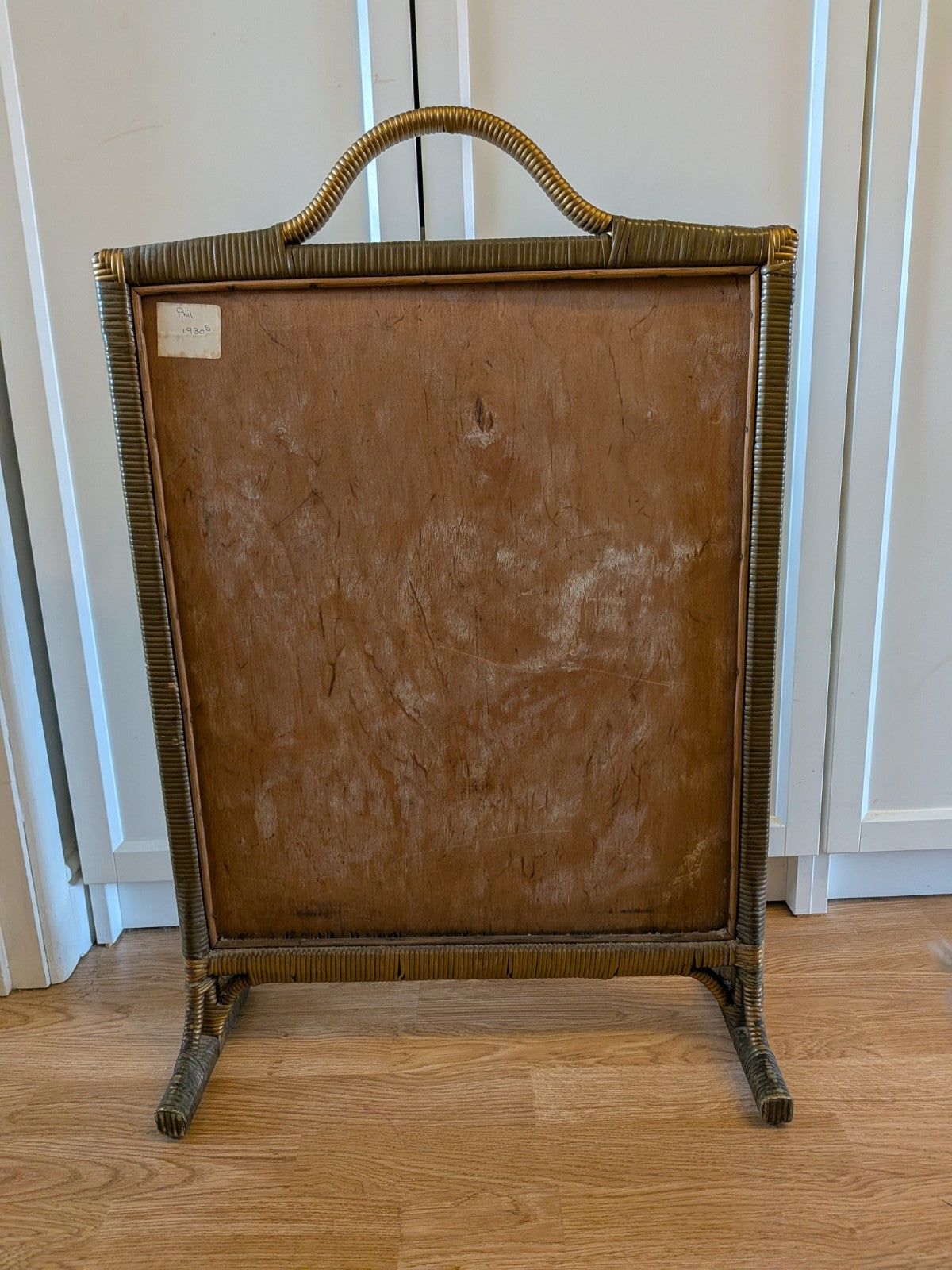 Vintage Art Deco Crinoline Lady Embroidery Fire Screen Retro Kitsch Needlepoint 