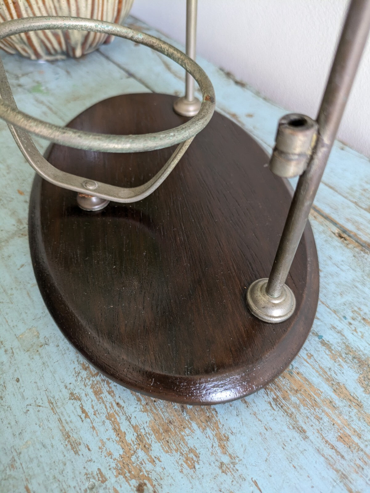 Vtg Art Deco Shaving Barber Mirror Tilt Barber Haircuts Antique 1920s 30s Stand 