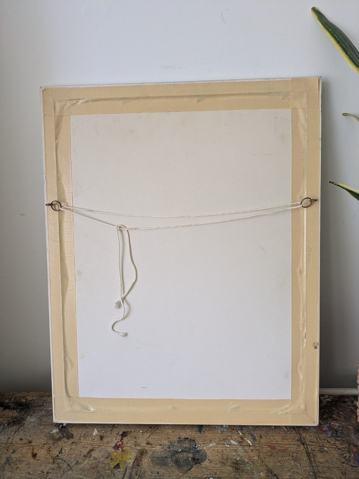 Vintage Hand Embroidery Oak Framed Picture Pixie Fishing Nursery Kitsch Retro!!