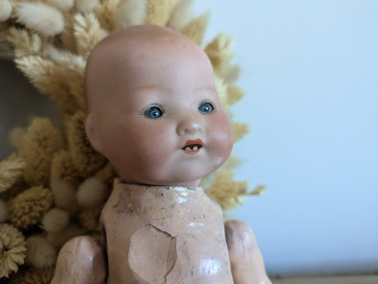 Armand Marseille Am Germany Antique Bisque Doll Baby Composite Body 351/4/0k Vtg