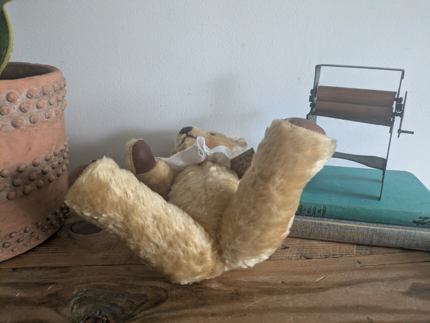 Antique Merrythought English Old 1930s Jointed Mohair Teddy Bear Arriculated Vgc