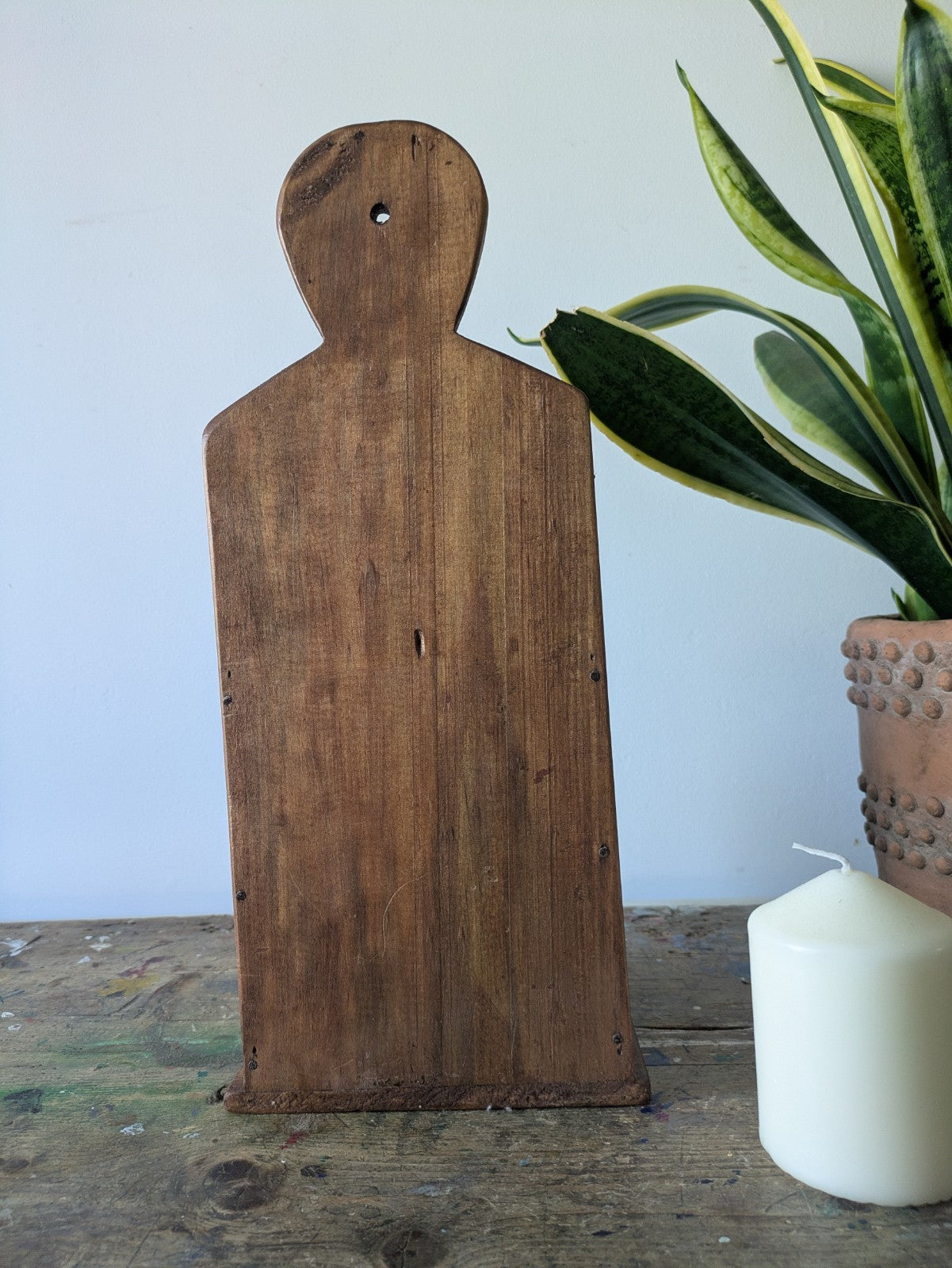 RUSTIC CARVED WOODEN COUNTRY HOUSE GOTHIC CHURCH STYLE CANDLE BOX WALL SCONCE!