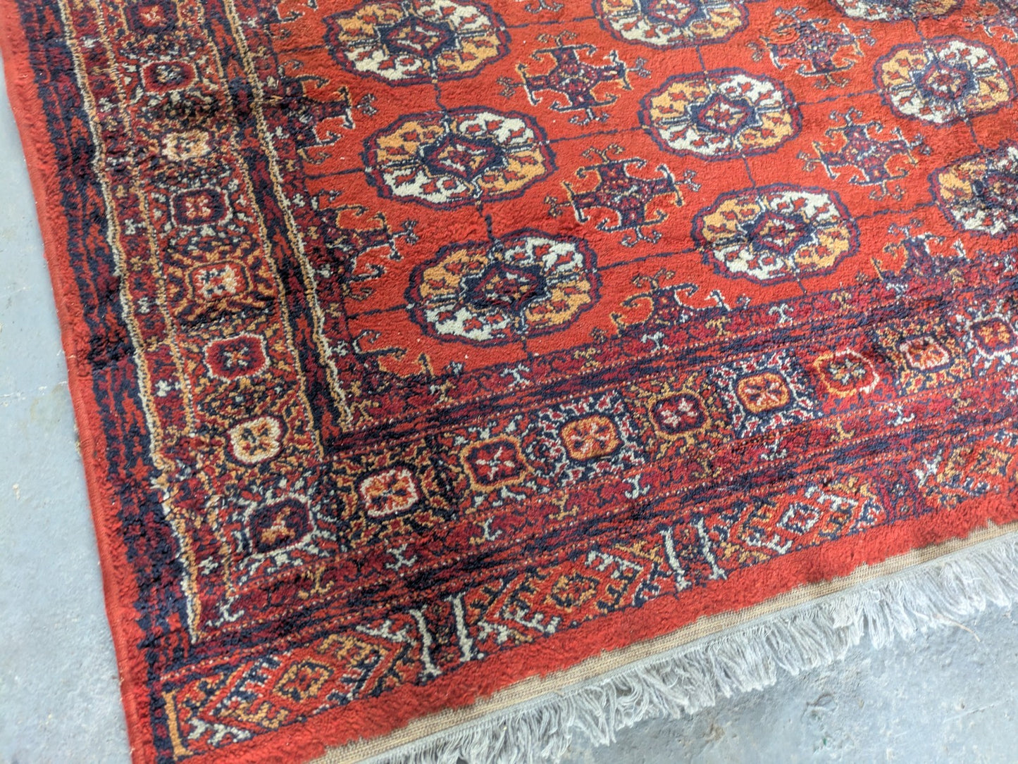Quality Vintage Bokhara Hand Woven Silk Hanging Jahore Rug 132.5x 178cm Carpet 