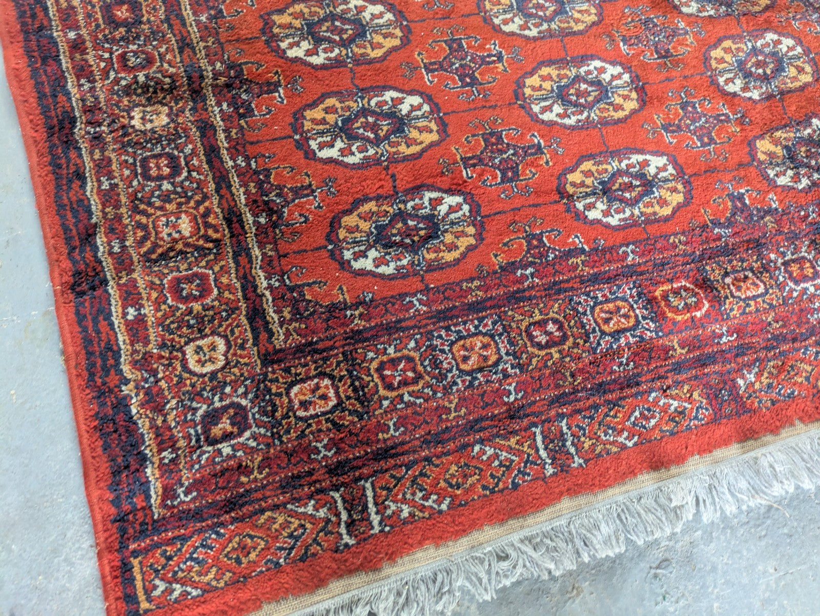 Quality Vintage Bokhara Hand Woven Silk Hanging Jahore Rug 132.5x 178cm Carpet 
