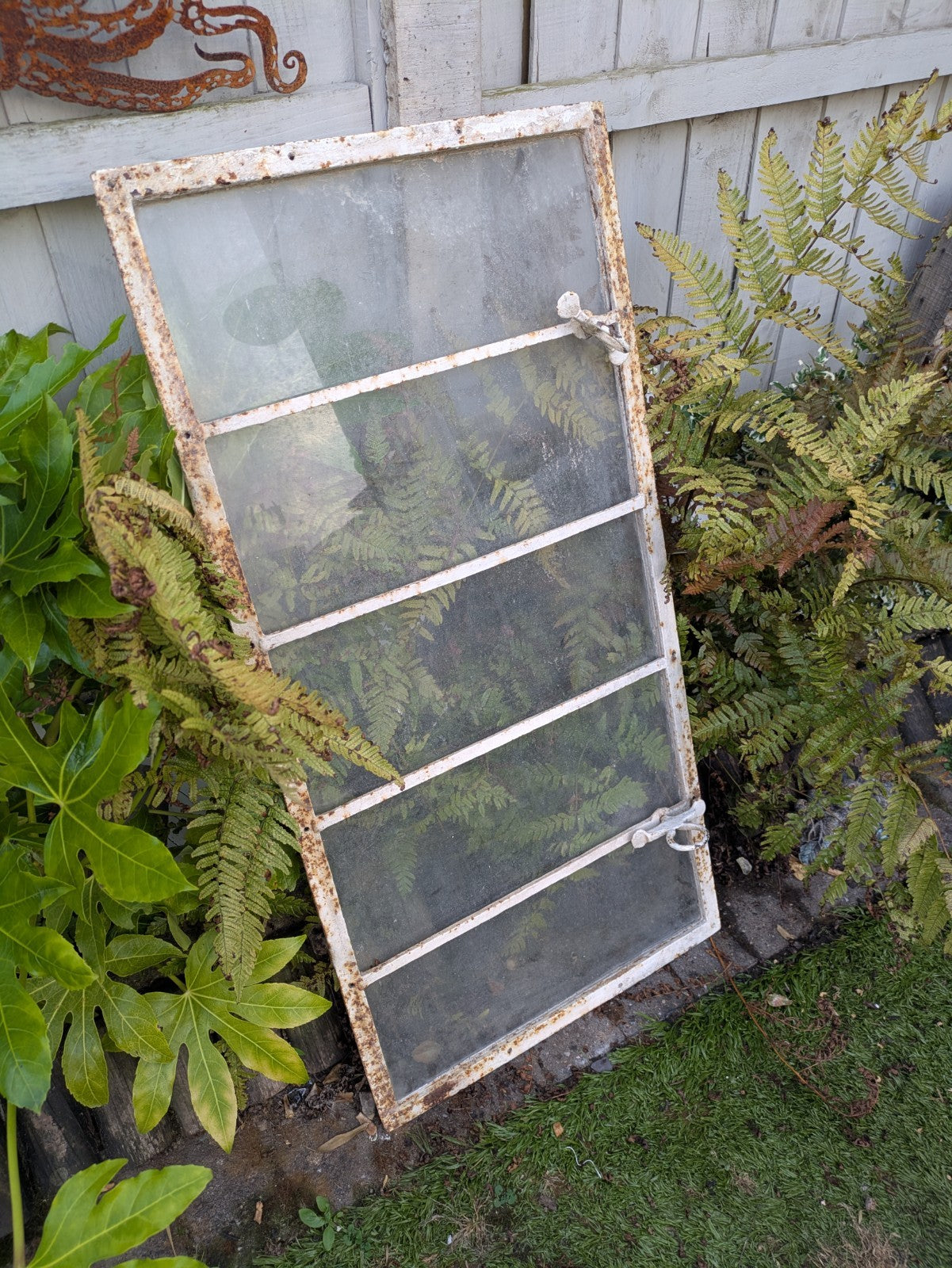 Art Deco Steel Window 1930s Antique Vintage Reclaimed Salvage Glass Crittall
