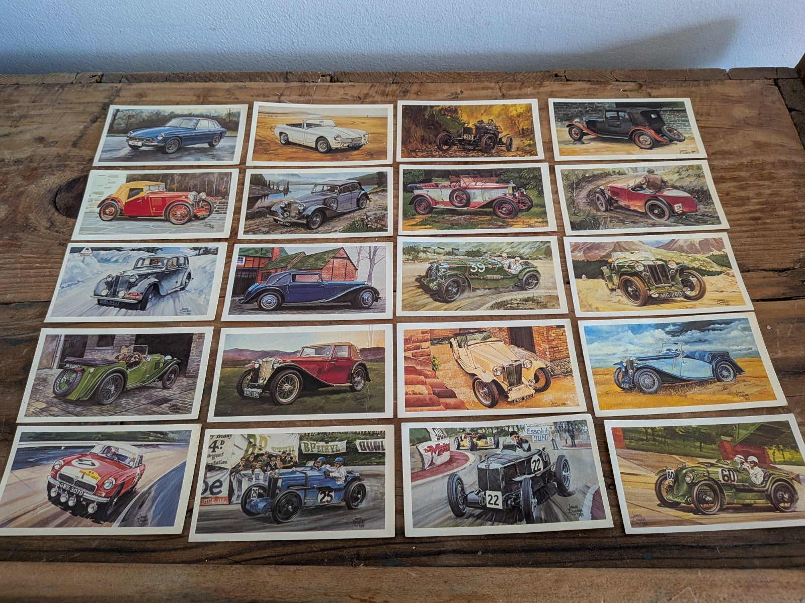20x Grandee Cigar Cards Famous M.G. Marques Cars Motor Vehicles Job Lot Bundle 