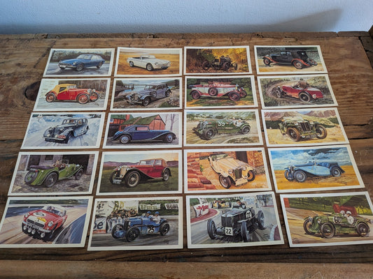 20x Grandee Cigar Cards Famous M.G. Marques Cars Motor Vehicles Job Lot Bundle 