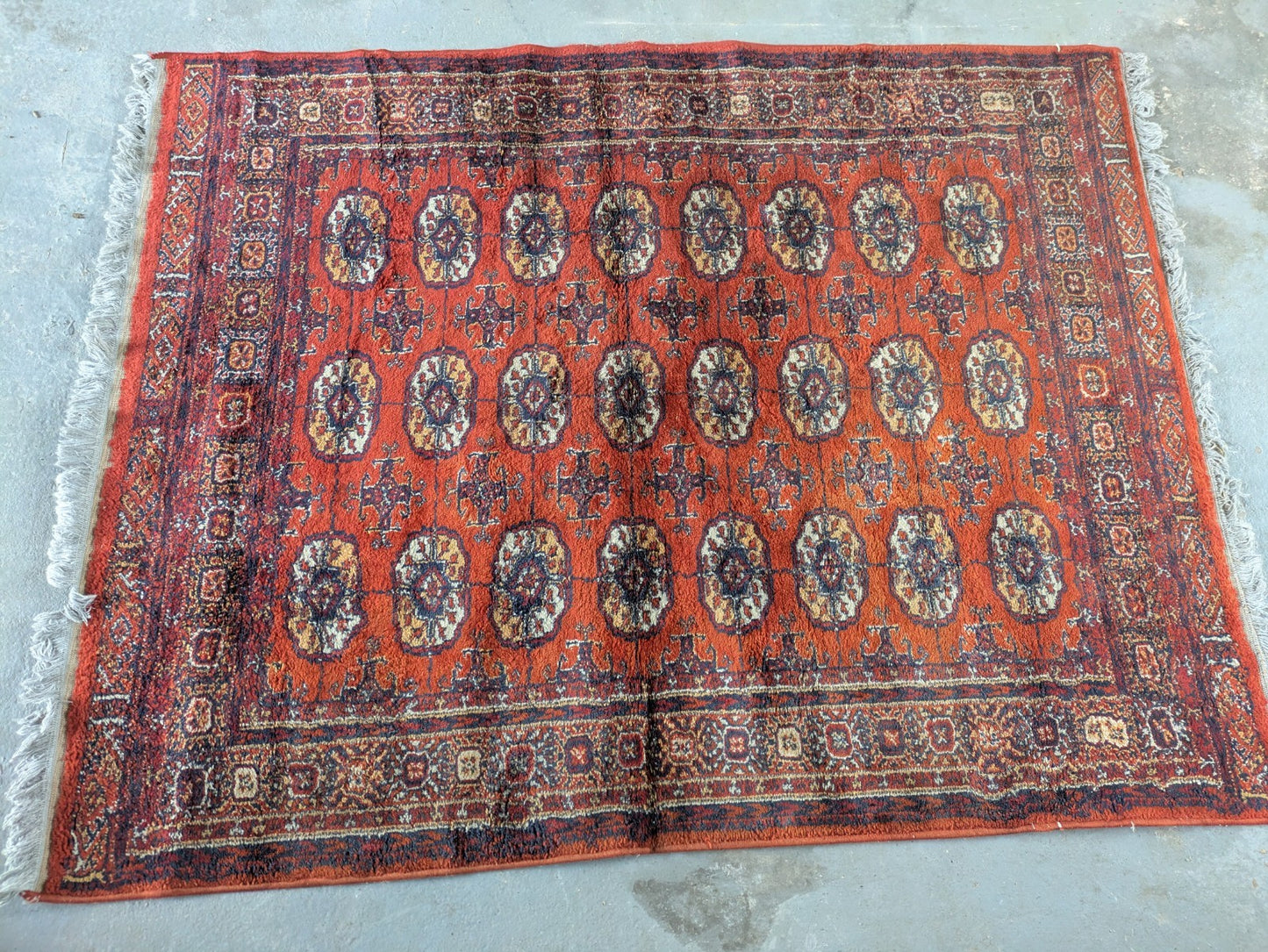 Quality Vintage Bokhara Hand Woven Silk Hanging Jahore Rug 132.5x 178cm Carpet 