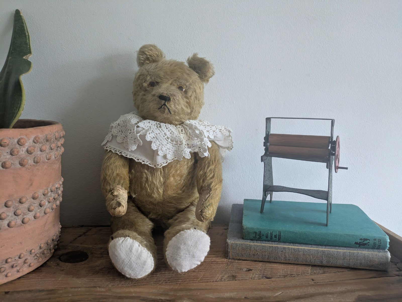 Antique Old Vintage Mohair Germany Bear 1930s Growler 40cmH Toy Teddy Bear Prop